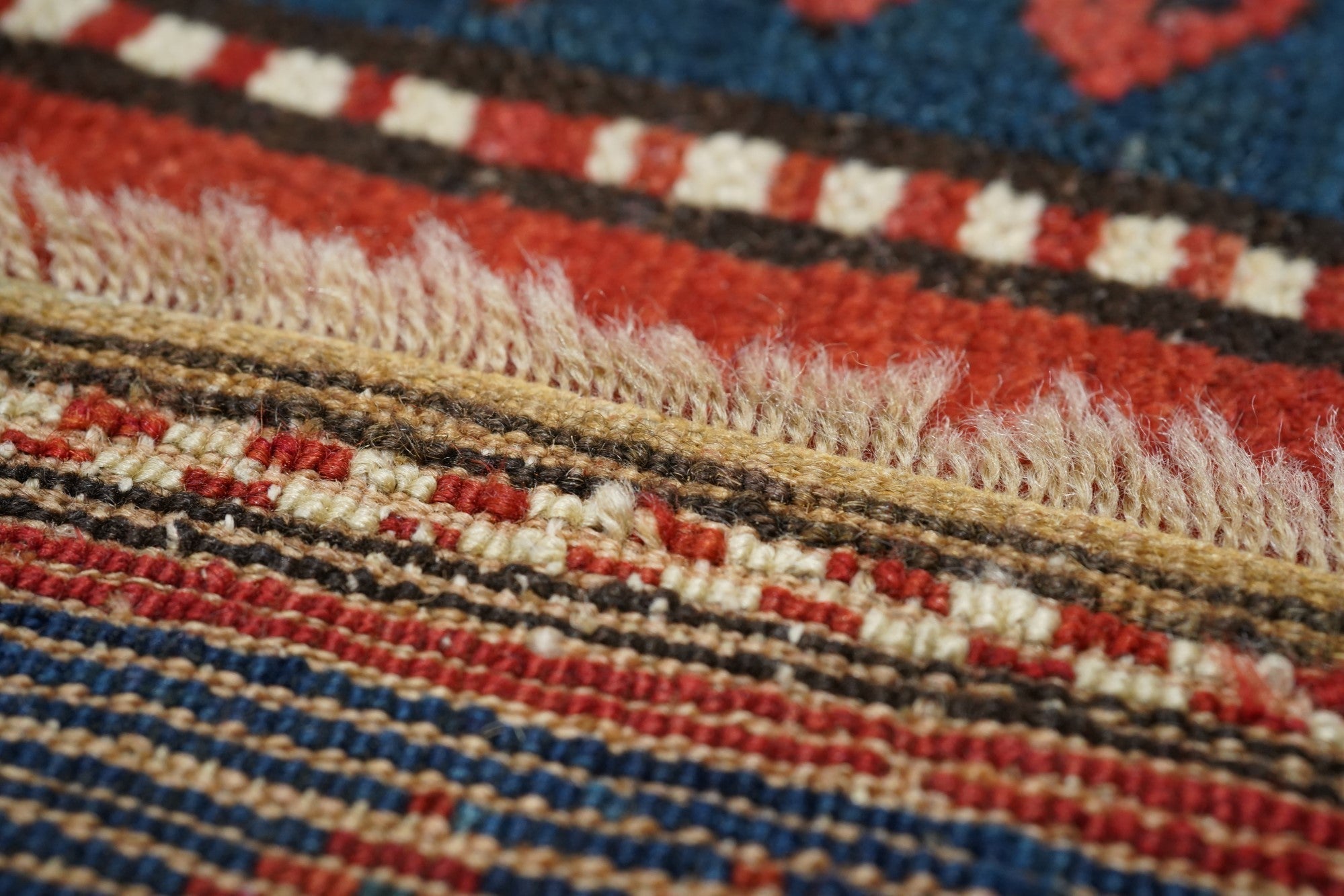 Antique Caucasian Kazak Rug 4'2'' x 6'4''