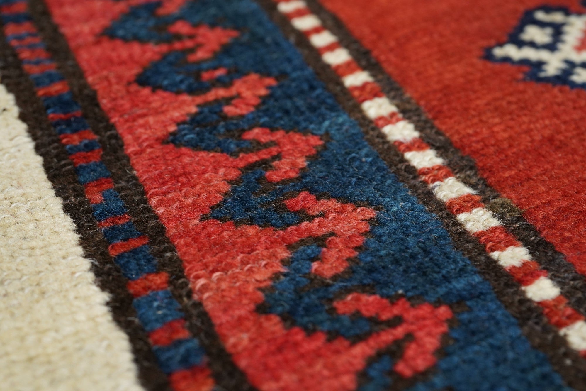 Antique Caucasian Kazak Rug 4'2'' x 6'4''