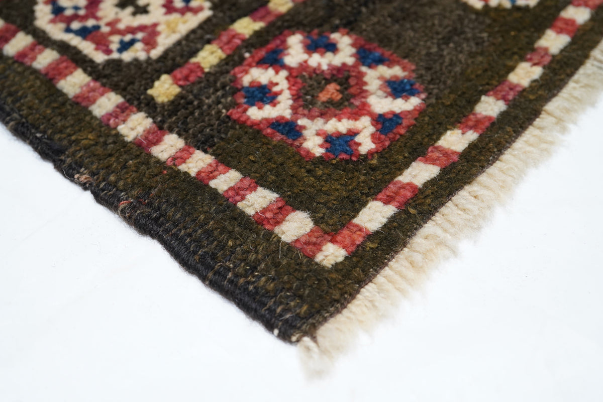 Antique Caucasian Kazak Borcholo Rug 4'7'' x 8'0''
