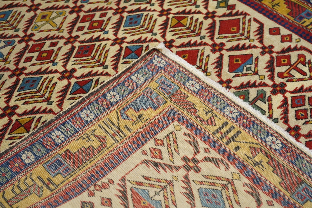 Antique Caucasian Shirvan Daghestan Rug 3'11'' x 5'4''