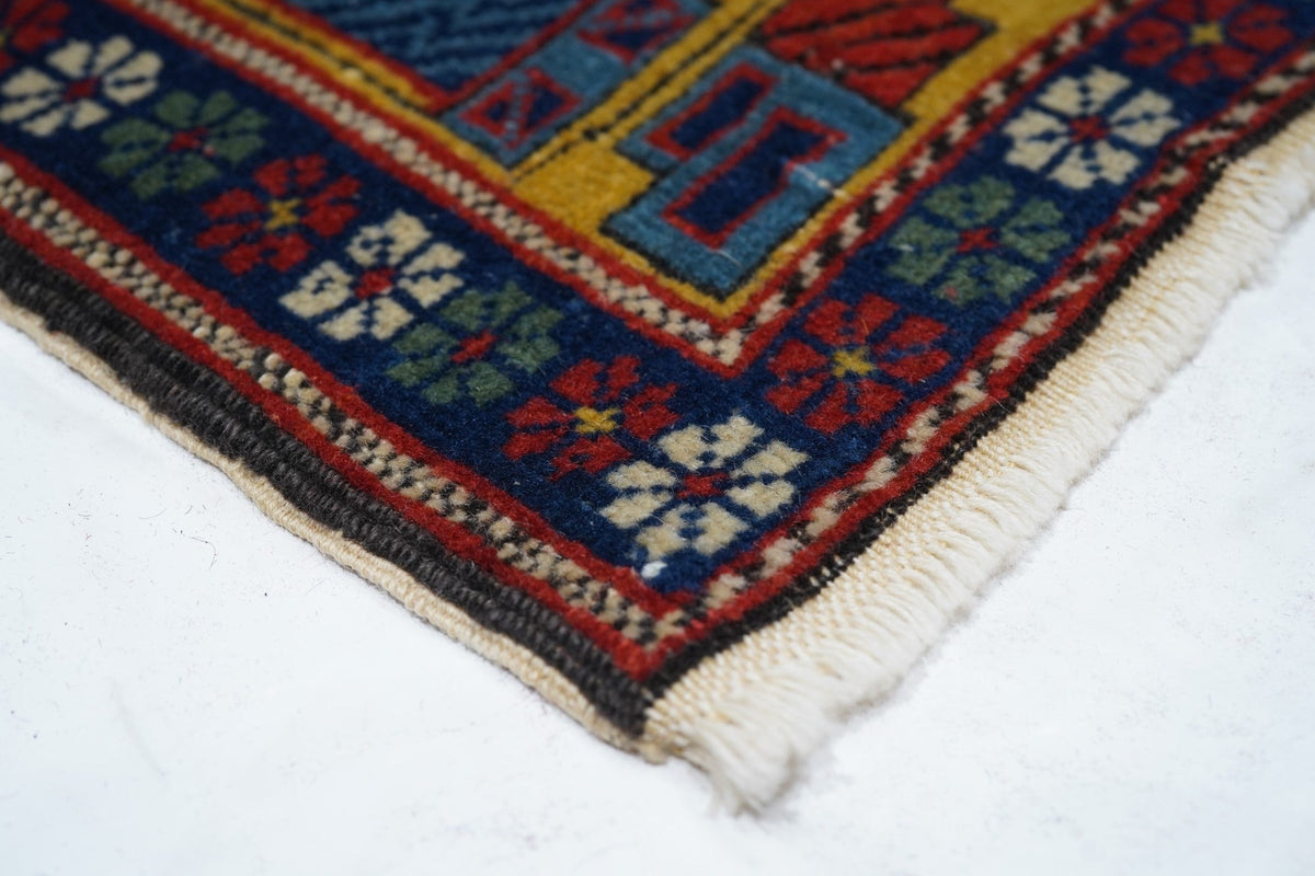 Antique Caucasian Shirvan Daghestan Rug 3'11'' x 5'4''