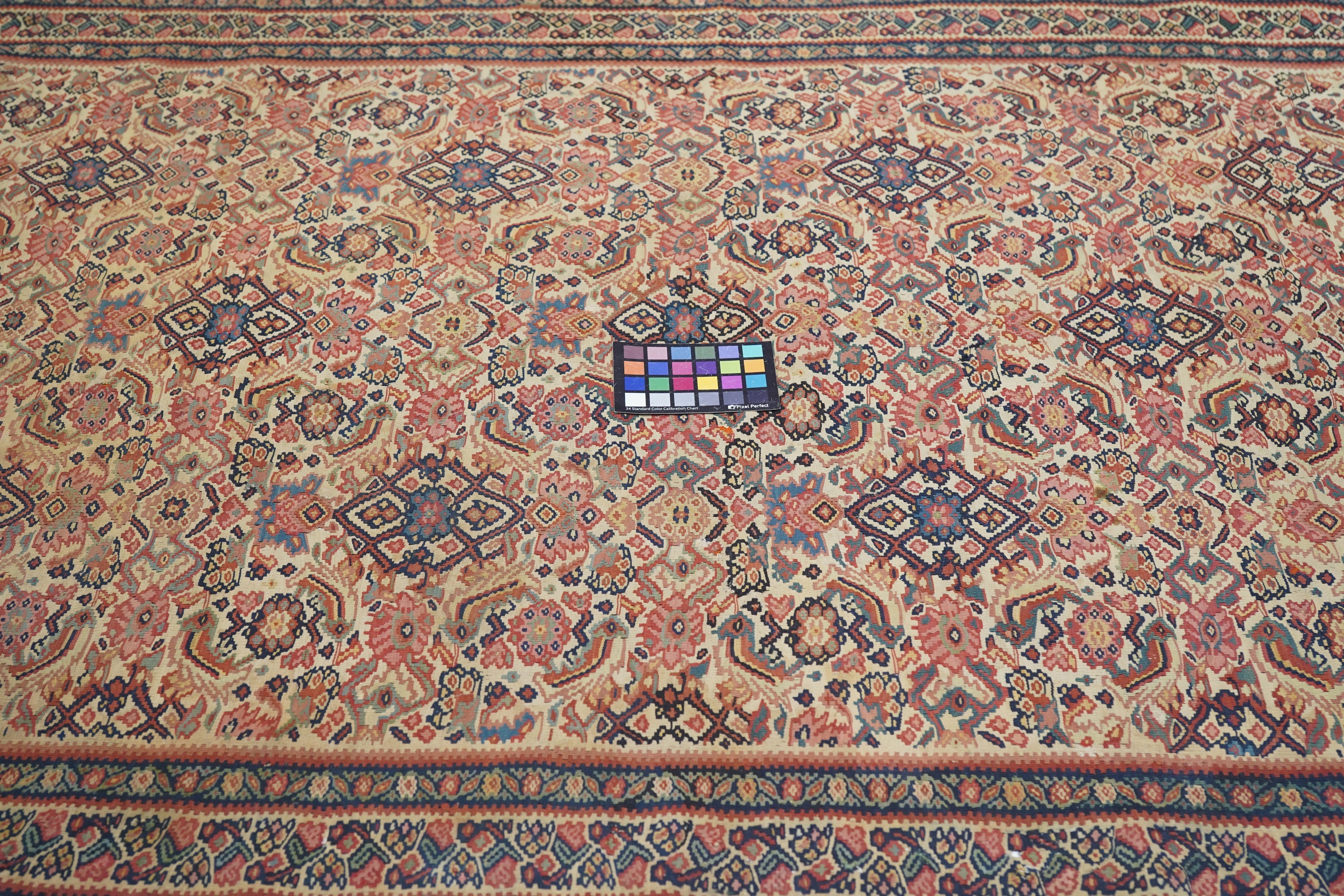 Antique Senneh Kilim Rug 4'7'' x 6'8''