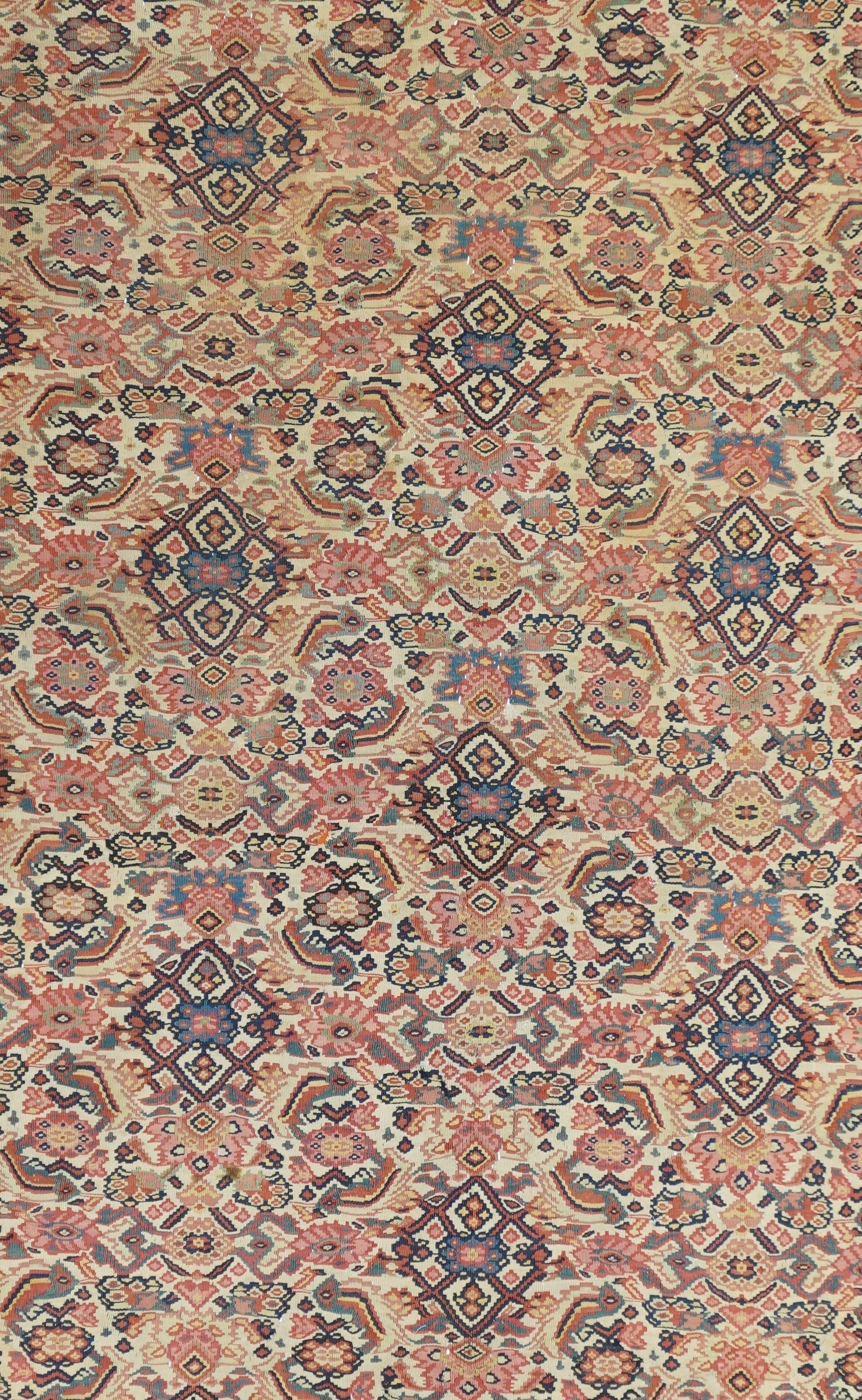 Antique Senneh Kilim Rug 4'7'' x 6'8''