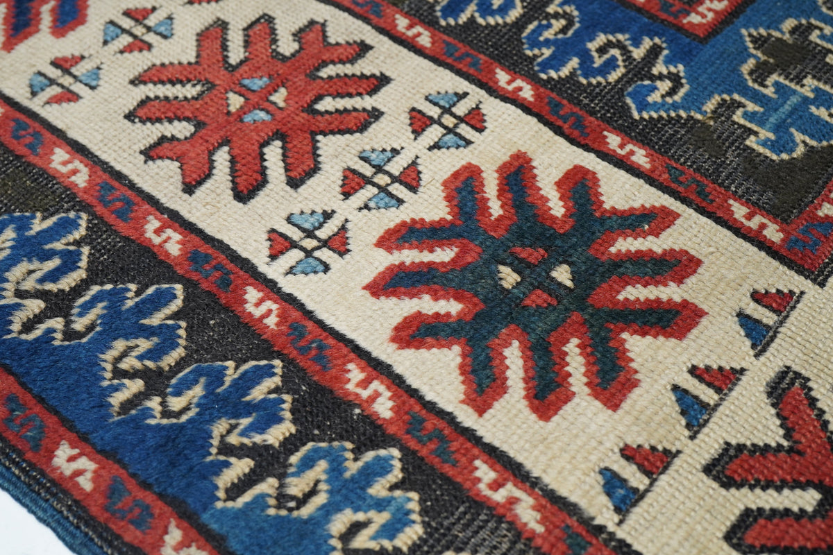 Antique Caucasian Kazak Rug 5'2'' x 10'1''