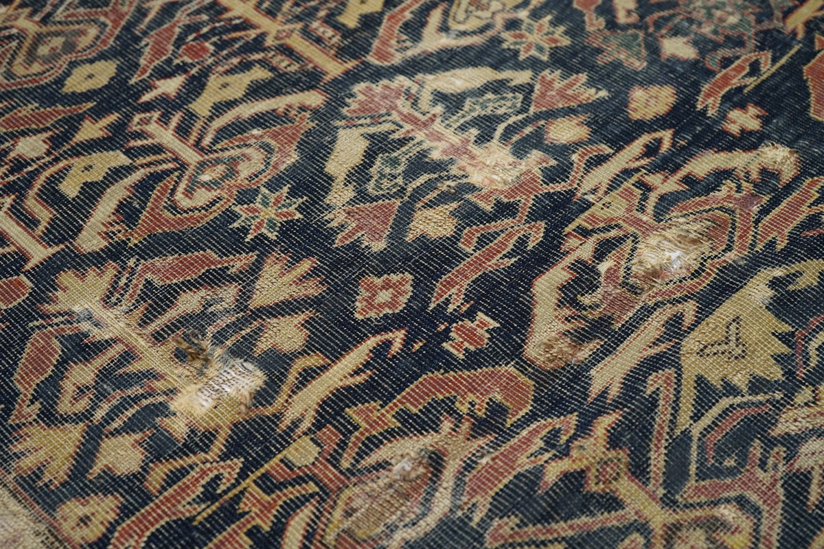 Antique Caucasian Shirvan Rug 4'3'' x 5'5''