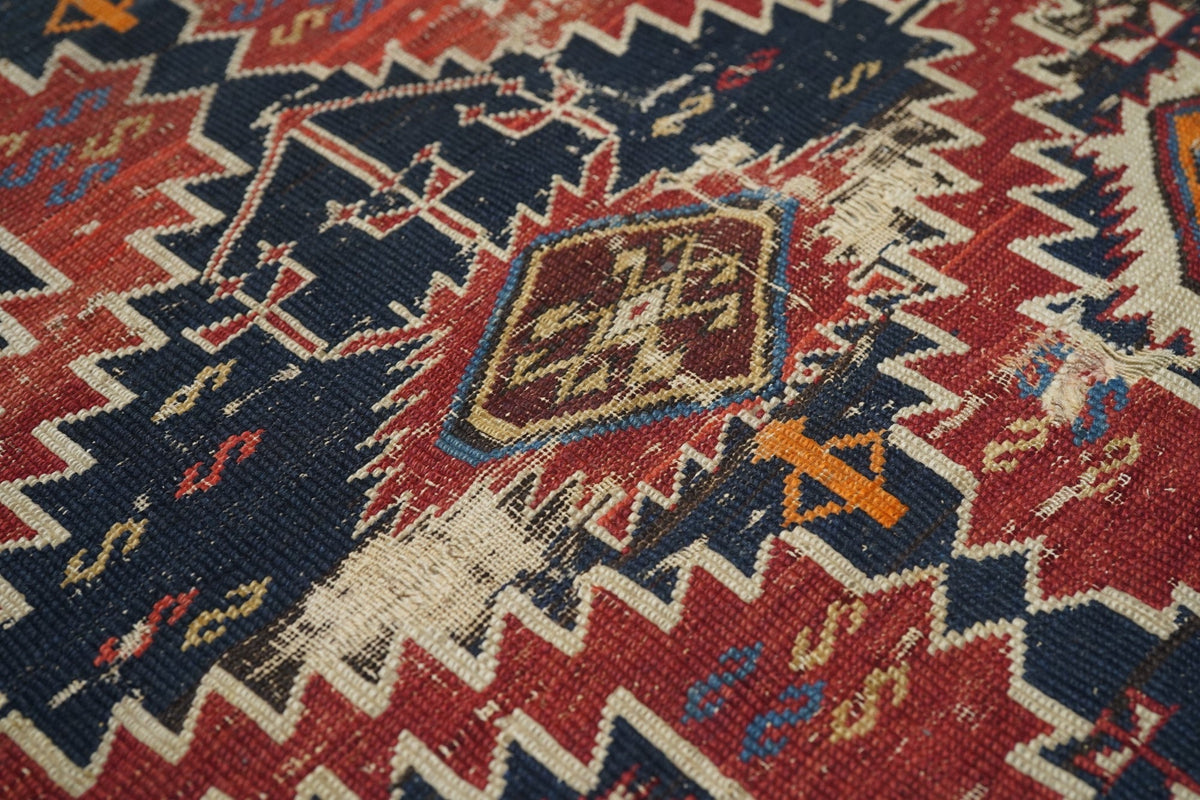Antique Caucasian Shirvan Rug 3'7'' x 4'6''
