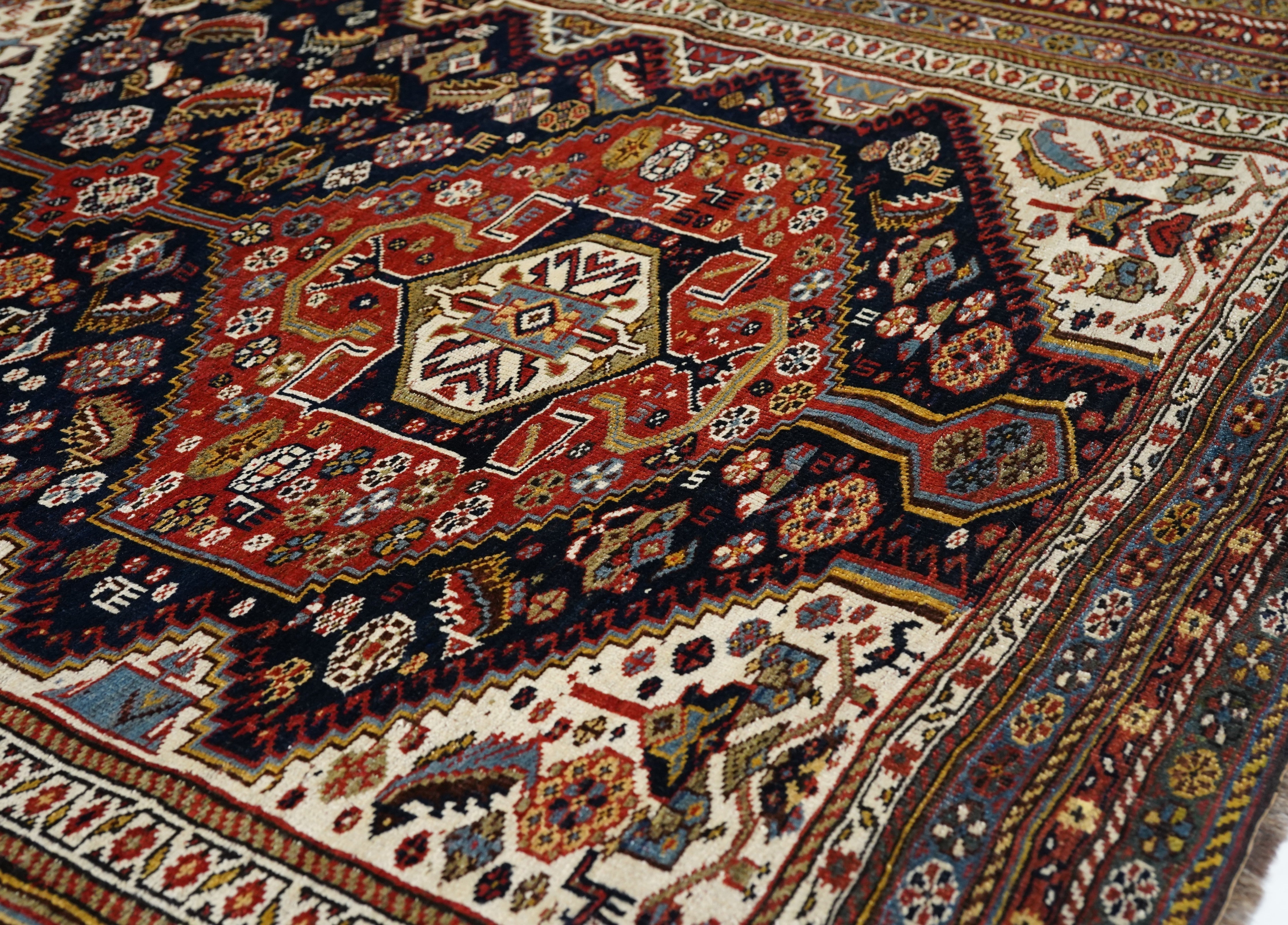 Antique Khamseh Tribal Rug 5'8'' x 9'3''