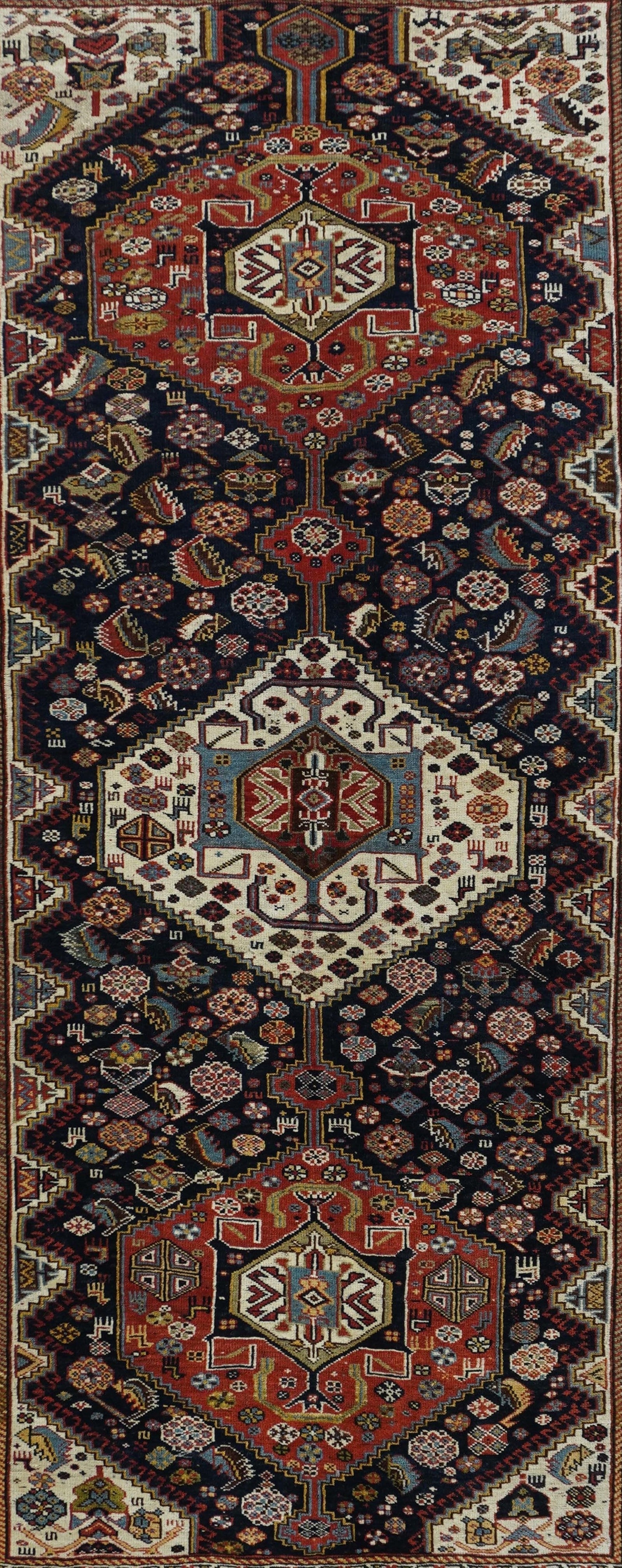 Antique Khamseh Tribal Rug 5'8'' x 9'3''