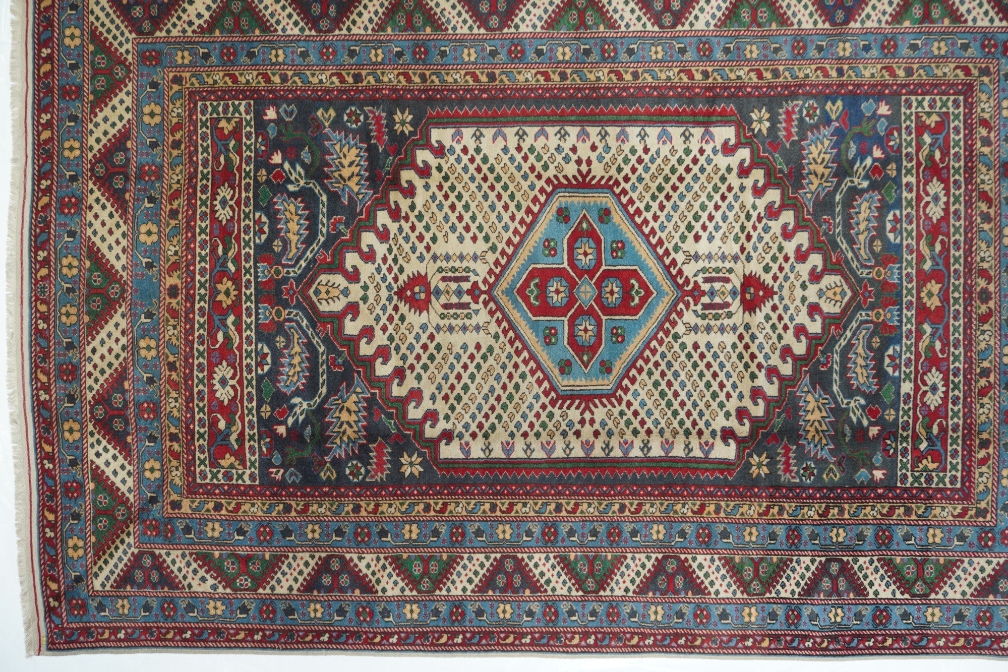 Vintage Caucasian Shirvan Rug 6'2'' x 9'5''