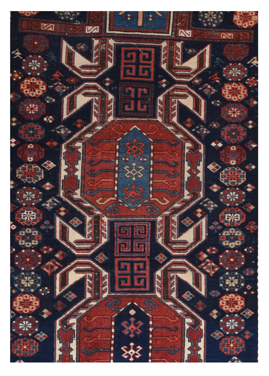 Antique Caucasian Shirvan Rug 3'6'' x 5'5''