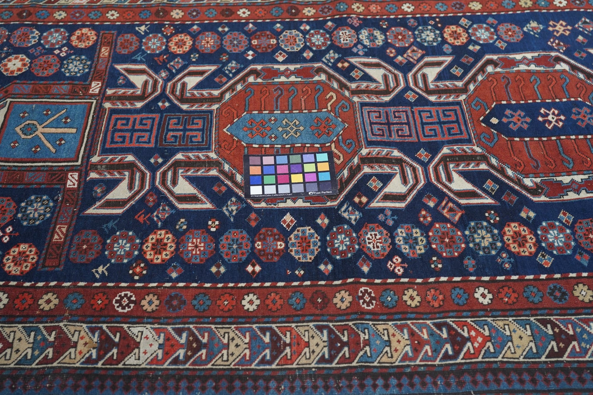 Antique Caucasian Shirvan Rug 3'6'' x 5'5''