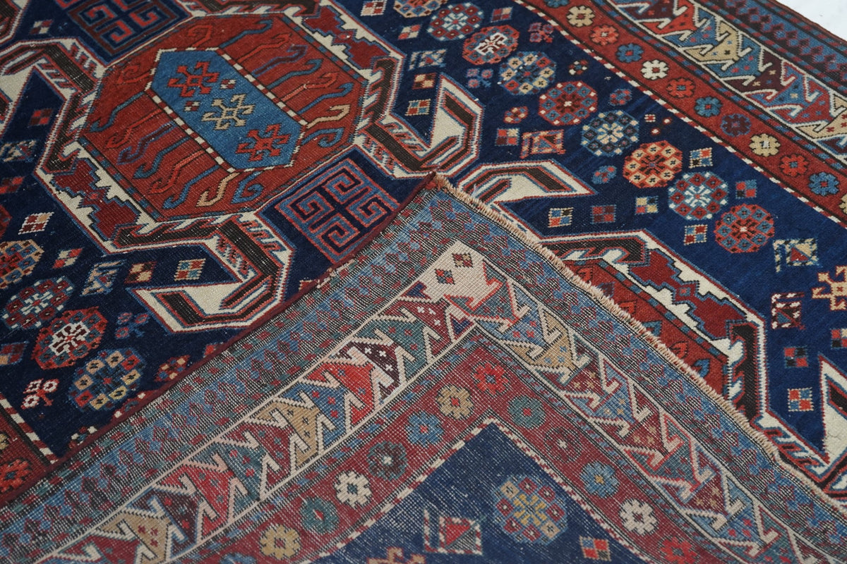Antique Caucasian Shirvan Rug 3'6'' x 5'5''