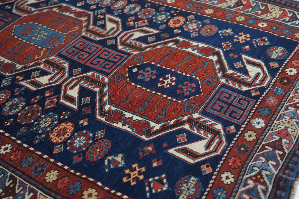 Antique Caucasian Shirvan Rug 3'6'' x 5'5''