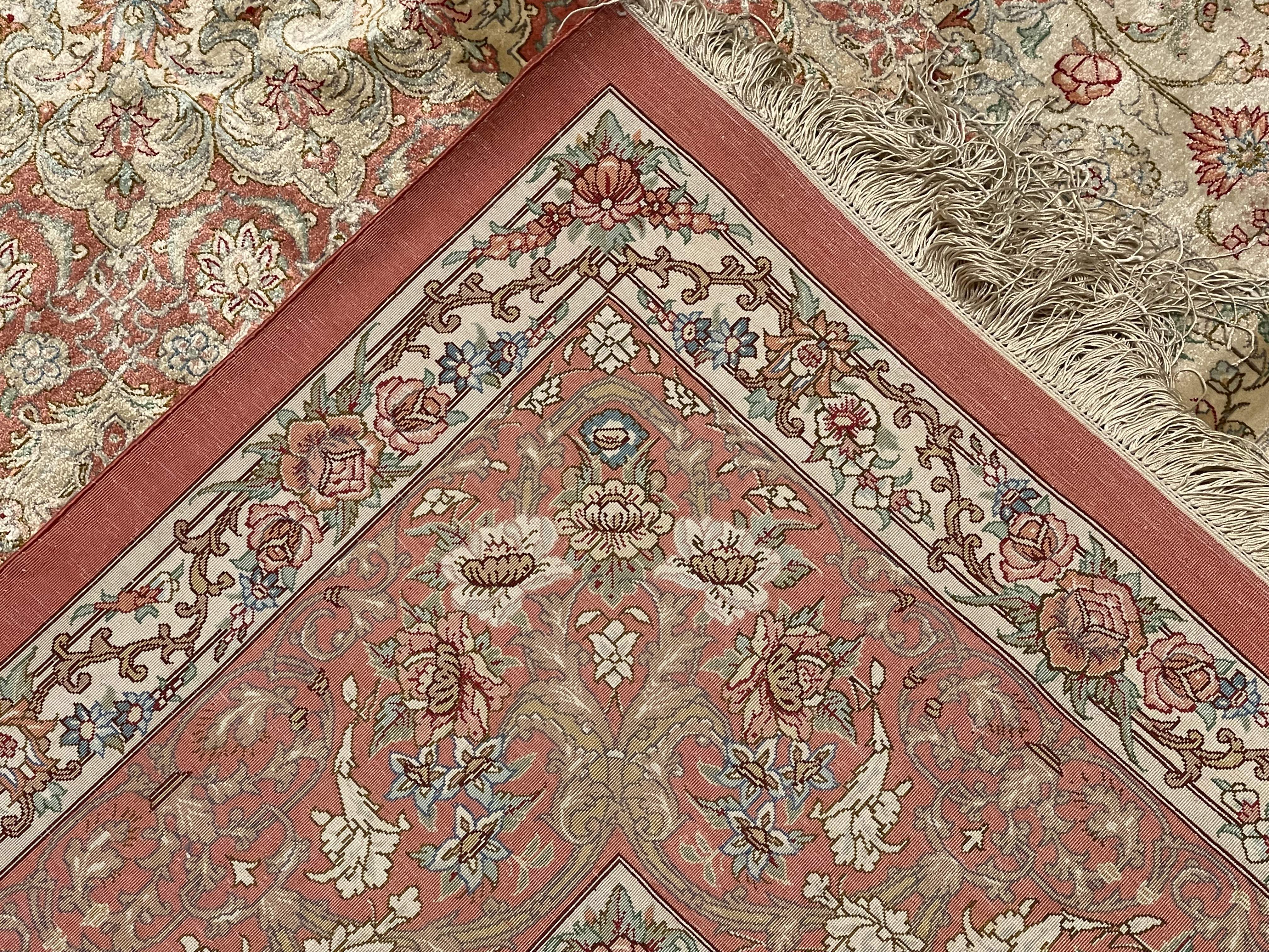 Extremely Fine Vintage Silk Qum Rug 8'0'' x 10'0''