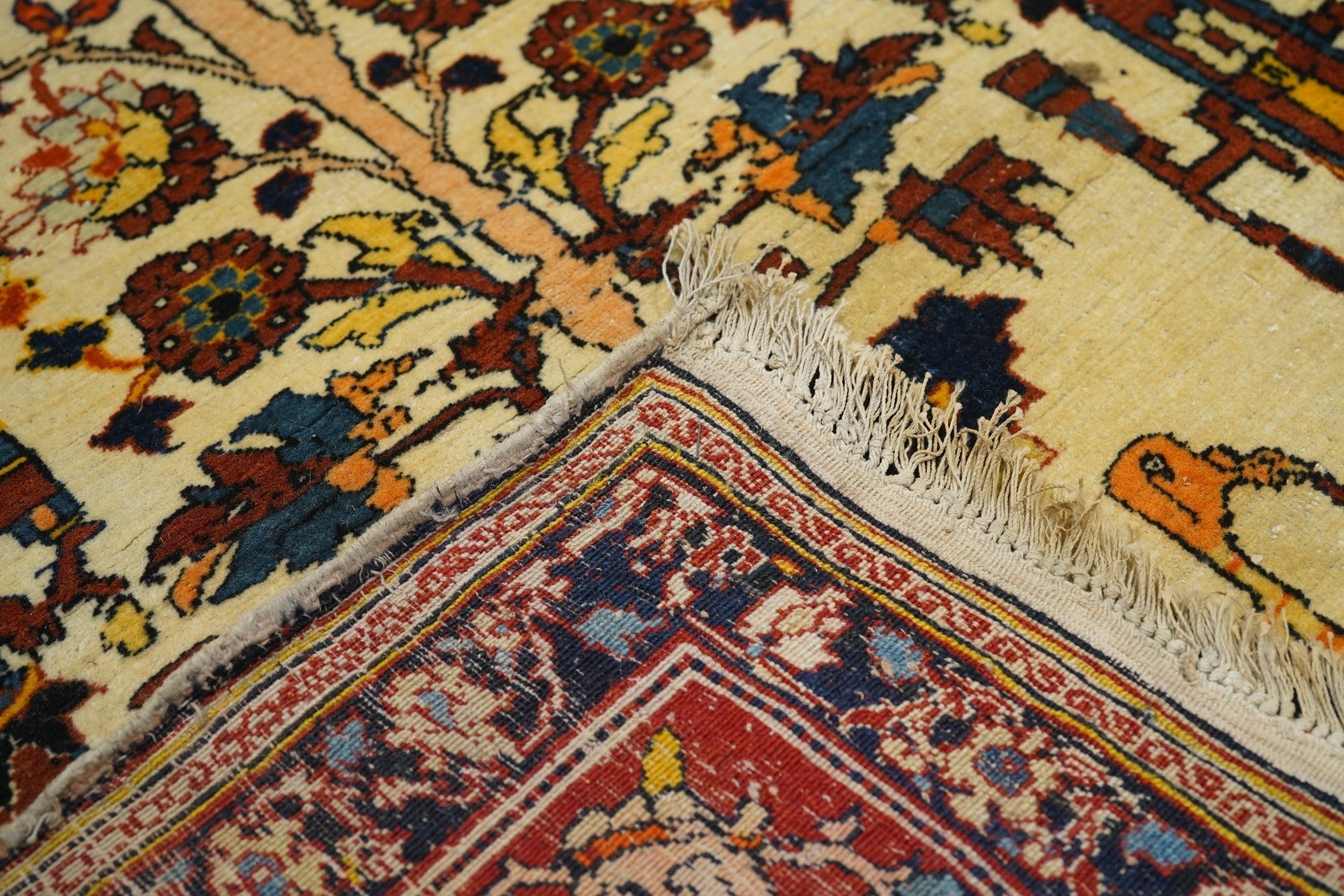 Antique Haji Jalili Tabriz Rug 4'5'' x 5'11''
