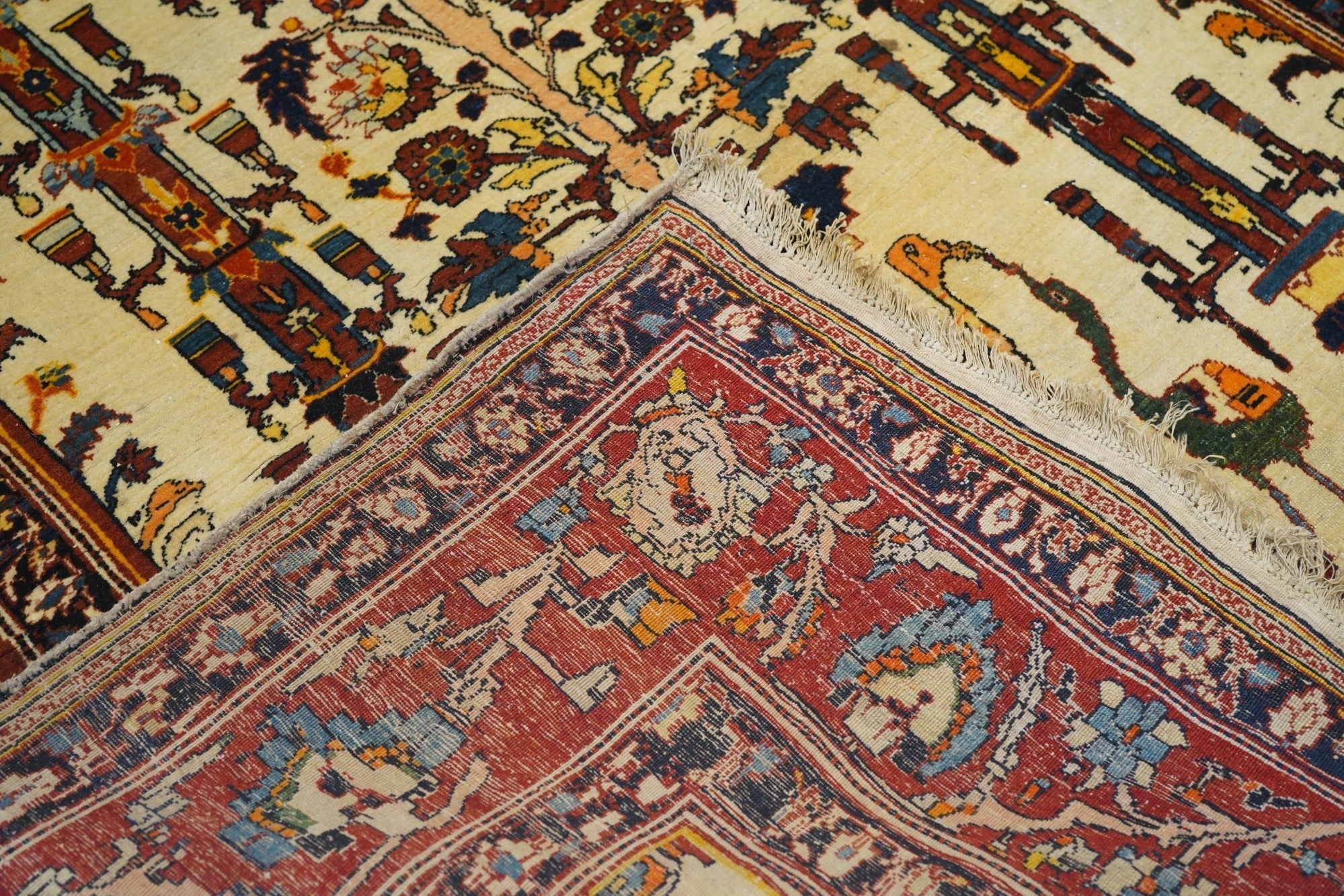 Antique Haji Jalili Tabriz Rug 4'5'' x 5'11''
