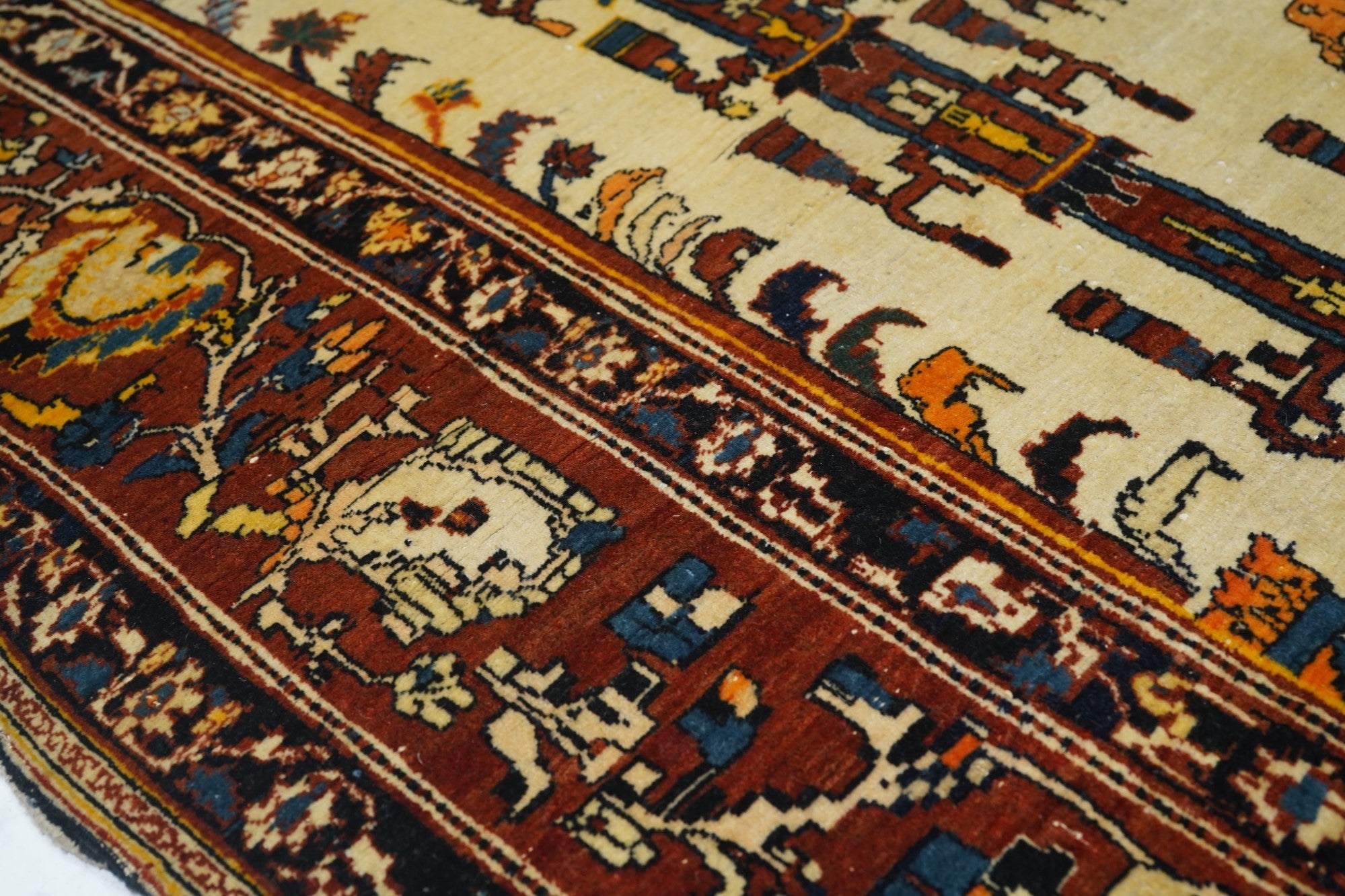 Antique Haji Jalili Tabriz Rug 4'5'' x 5'11''