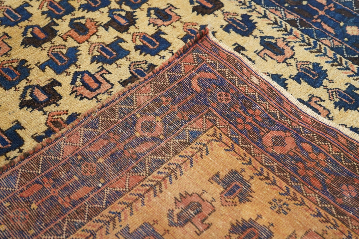 Antique Tribal Afshar Rug 3'9'' x 4'8''
