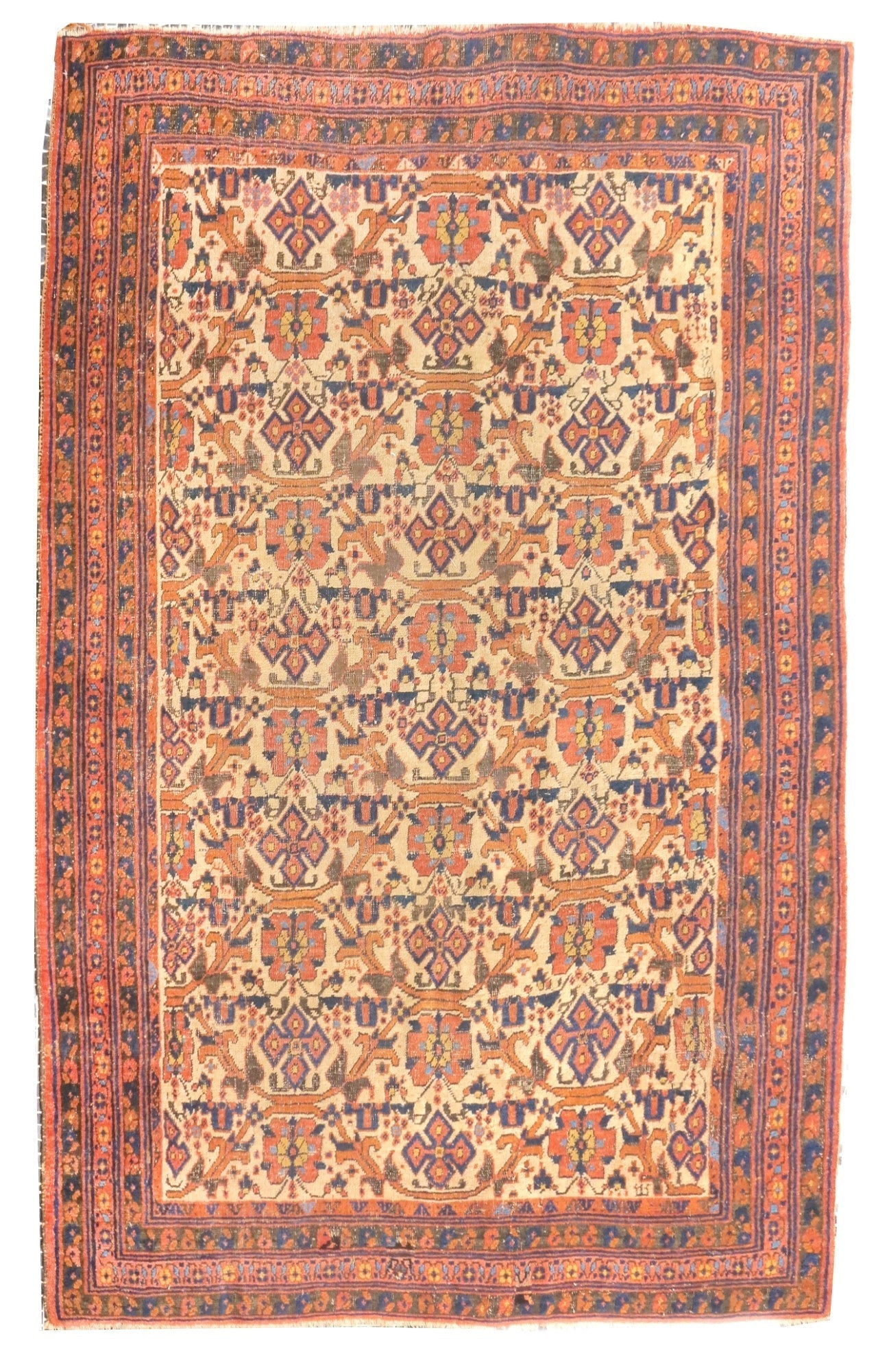 Antique Tribal Afshar Rug 4'11'' x 6'8''