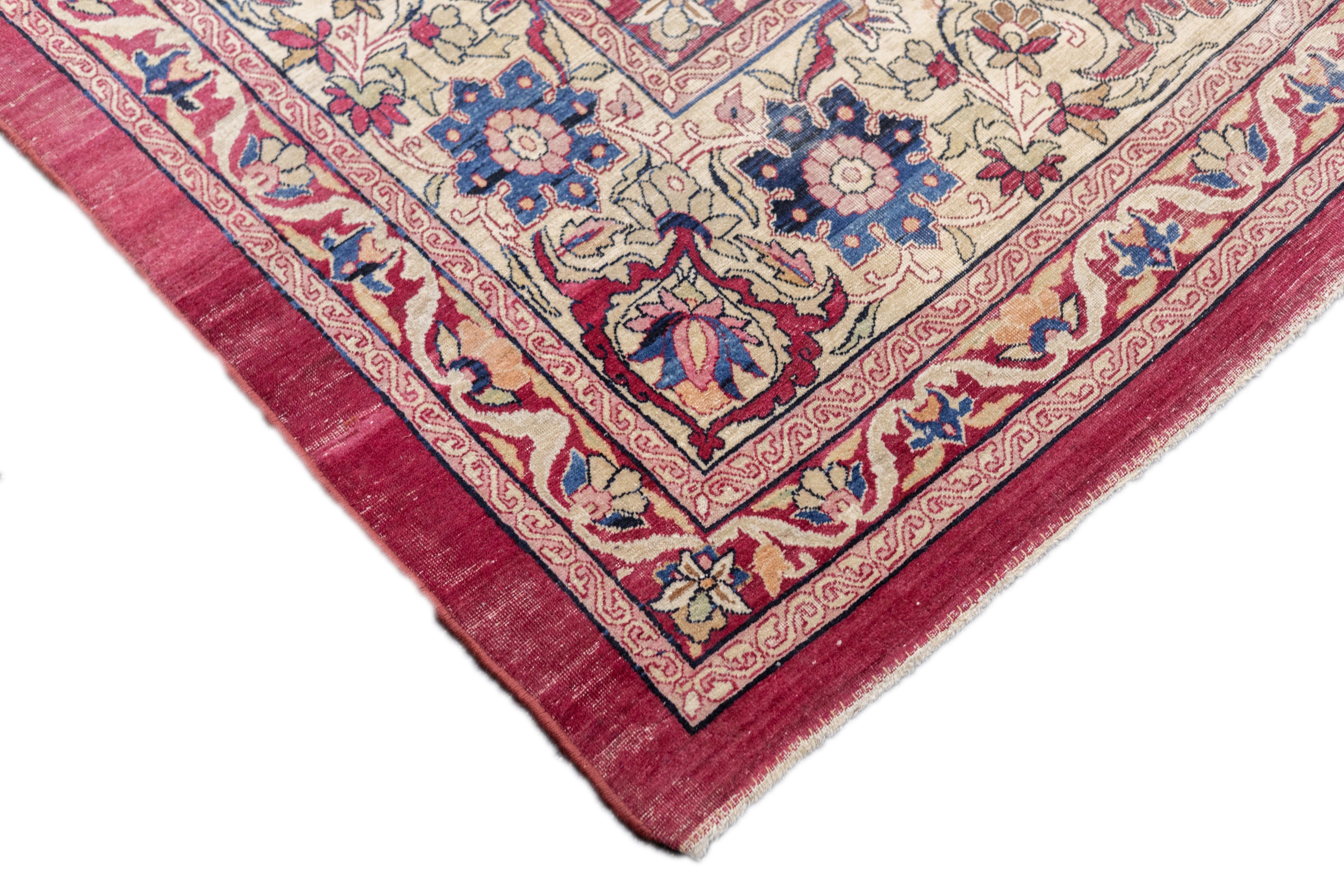 Antique Kerman Rug 10'8'' x 14'1''