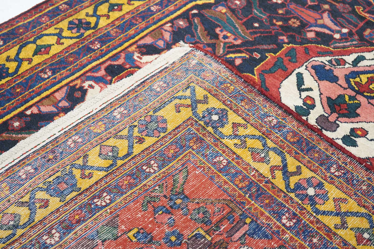 Antique Bakhtiari Rug 5'0'' x 6'4''
