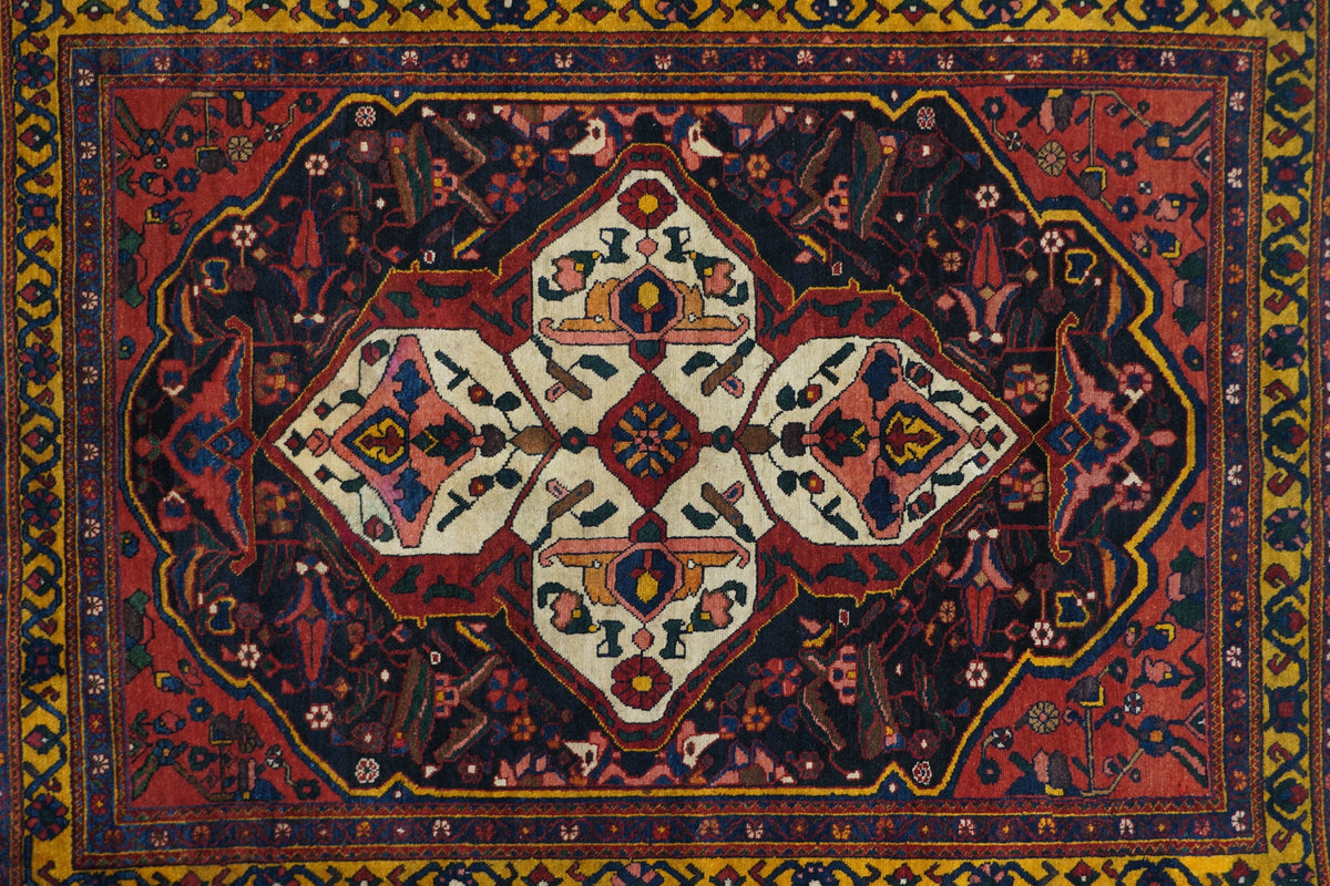 Antique Bakhtiari Rug 5'0'' x 6'4''