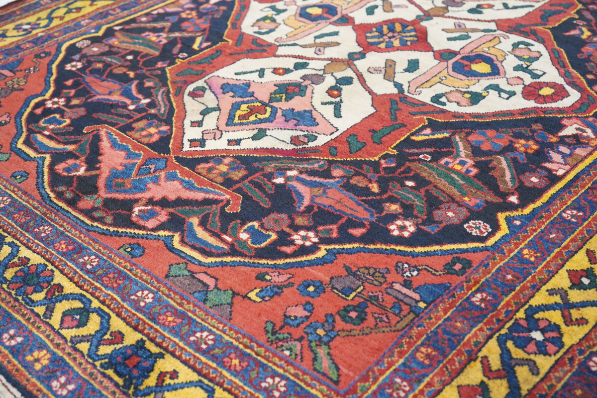 Antique Bakhtiari Rug 5'0'' x 6'4''