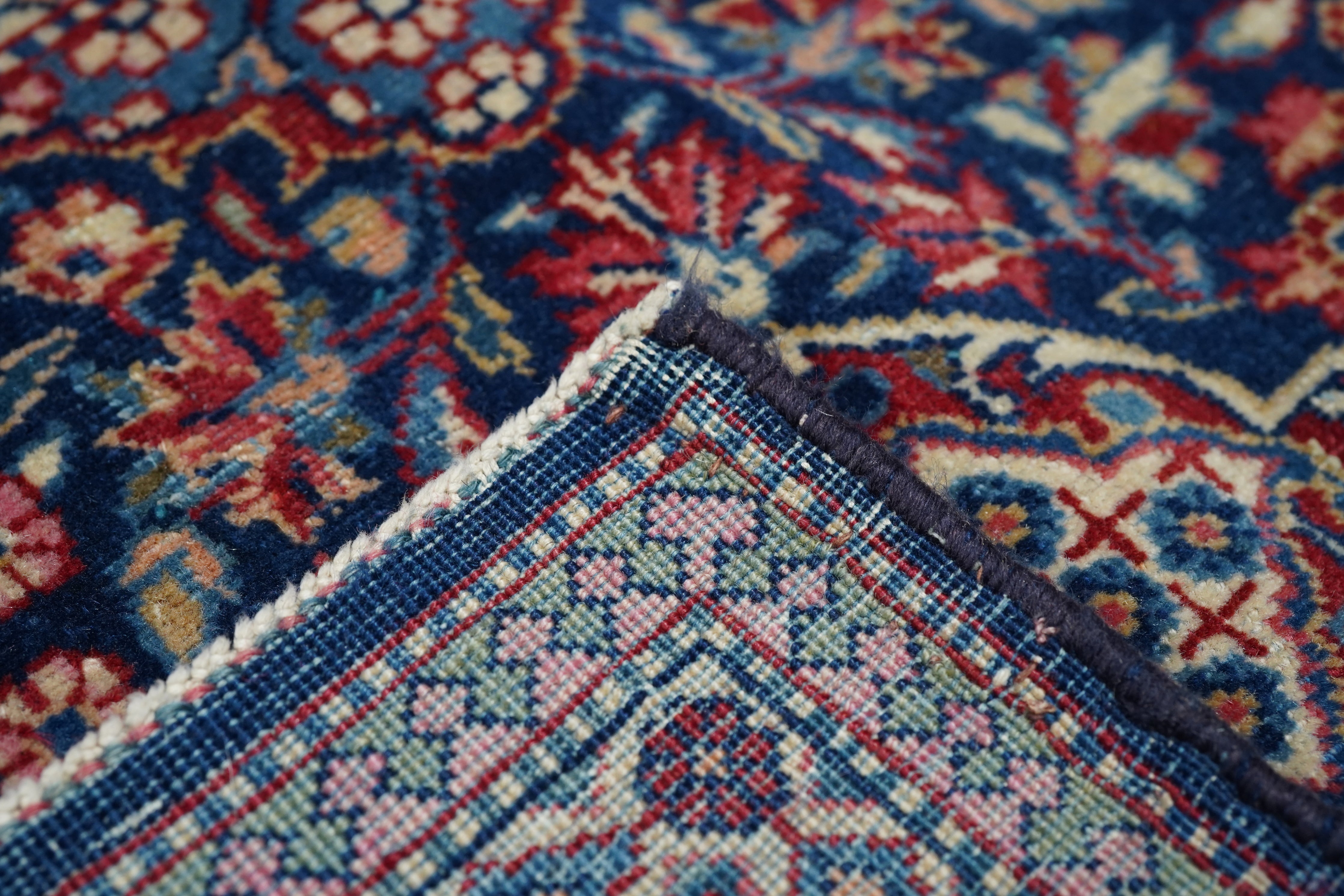 Antique Dabir Kashan Rug 4'4'' x 6'8''