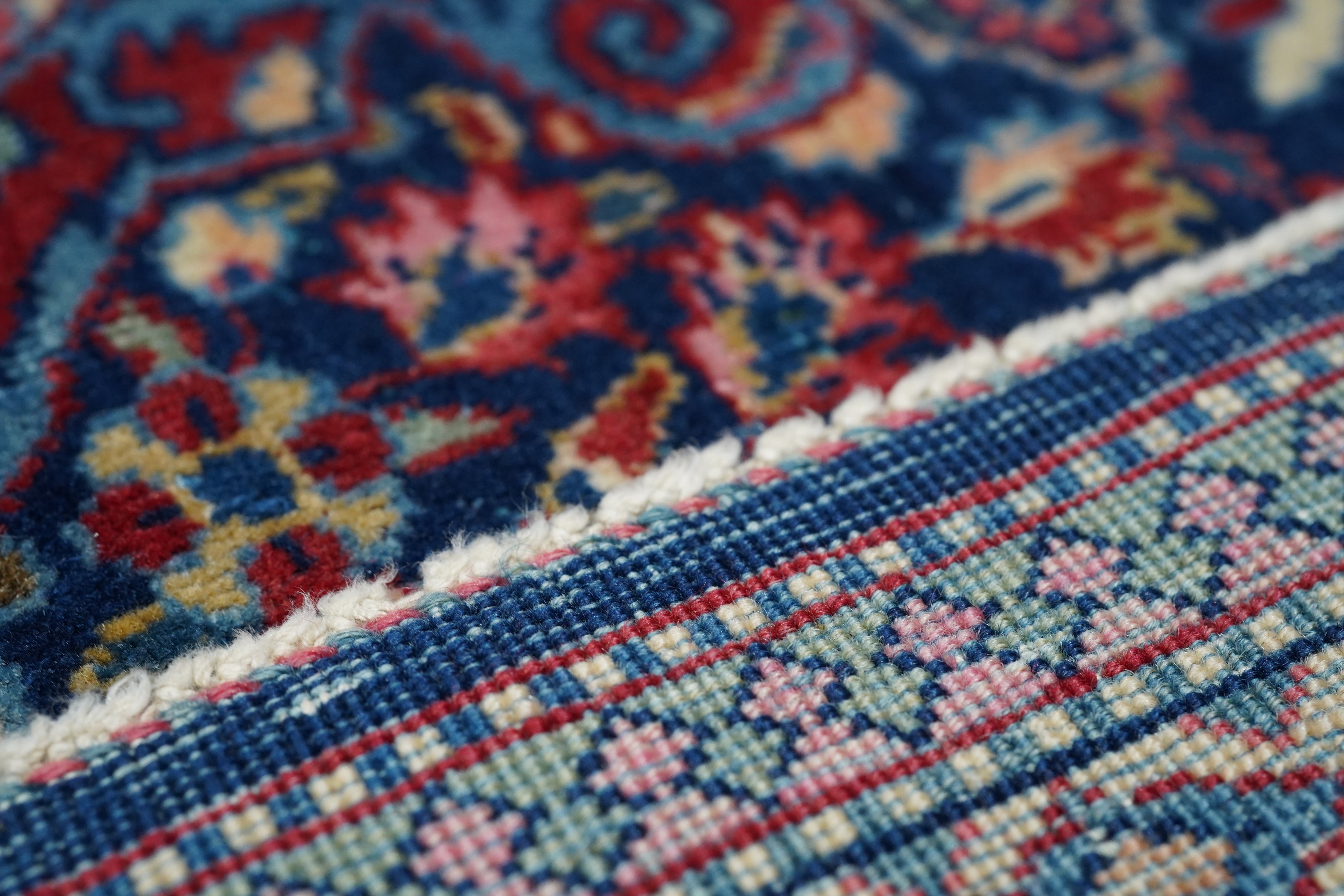 Antique Dabir Kashan Rug 4'4'' x 6'8''