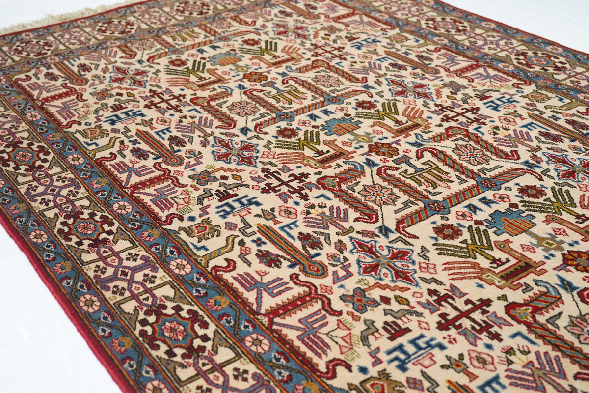 Vintage Fine Tehran Rug 4'4'' x 6'8''