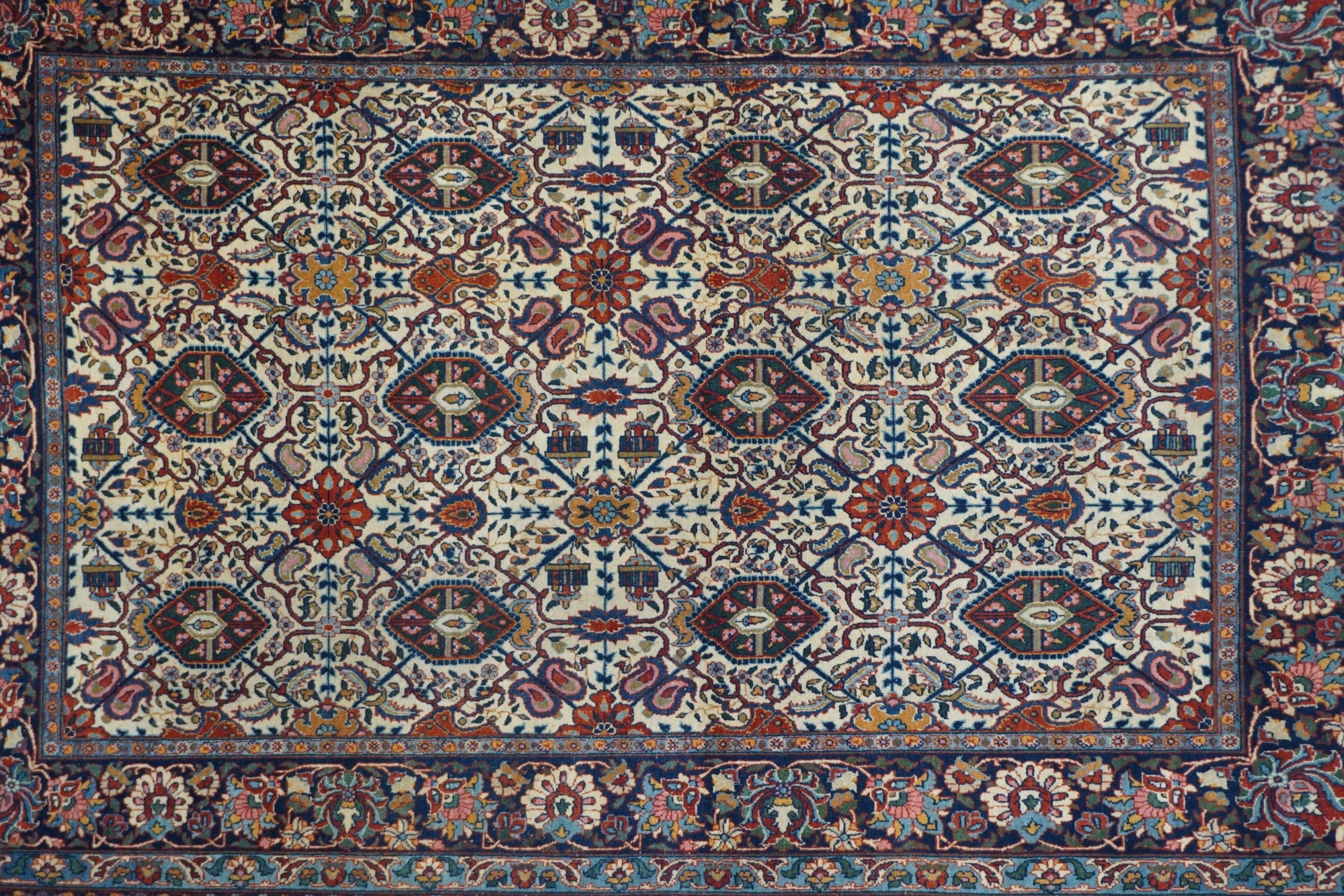Antique Dabir Kashan Rug 4'4'' x 6'10''