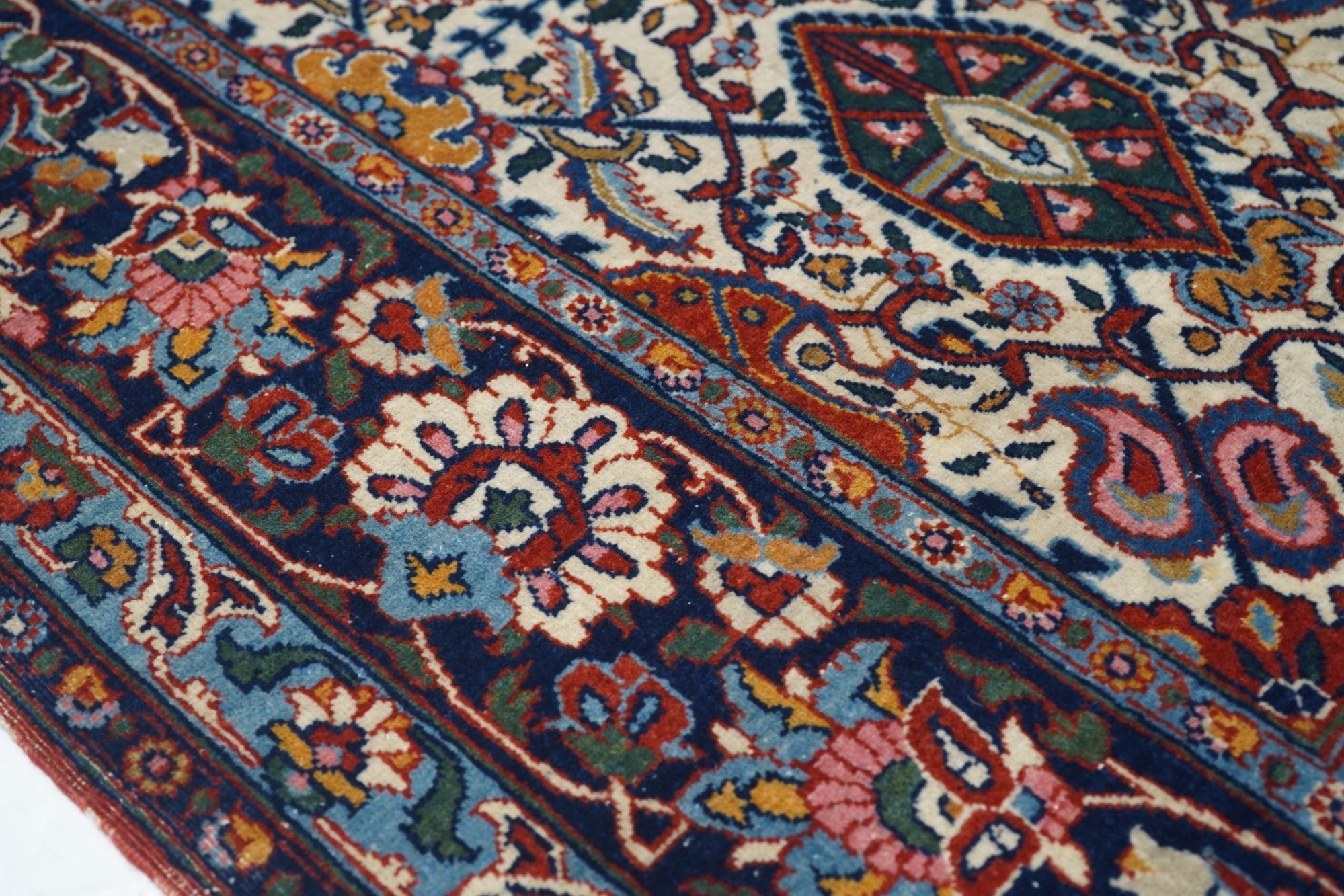 Antique Dabir Kashan Rug 4'4'' x 6'10''