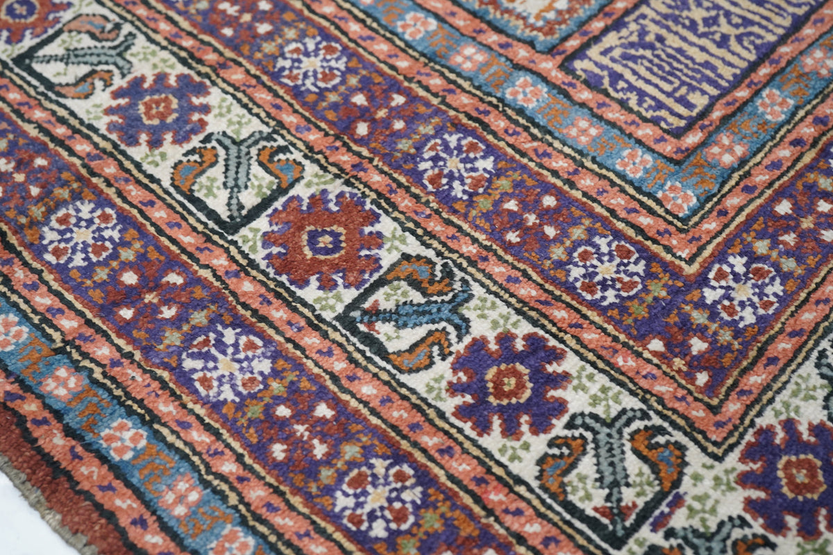 Vintage Turkish Rug 3'10'' x 5'9''