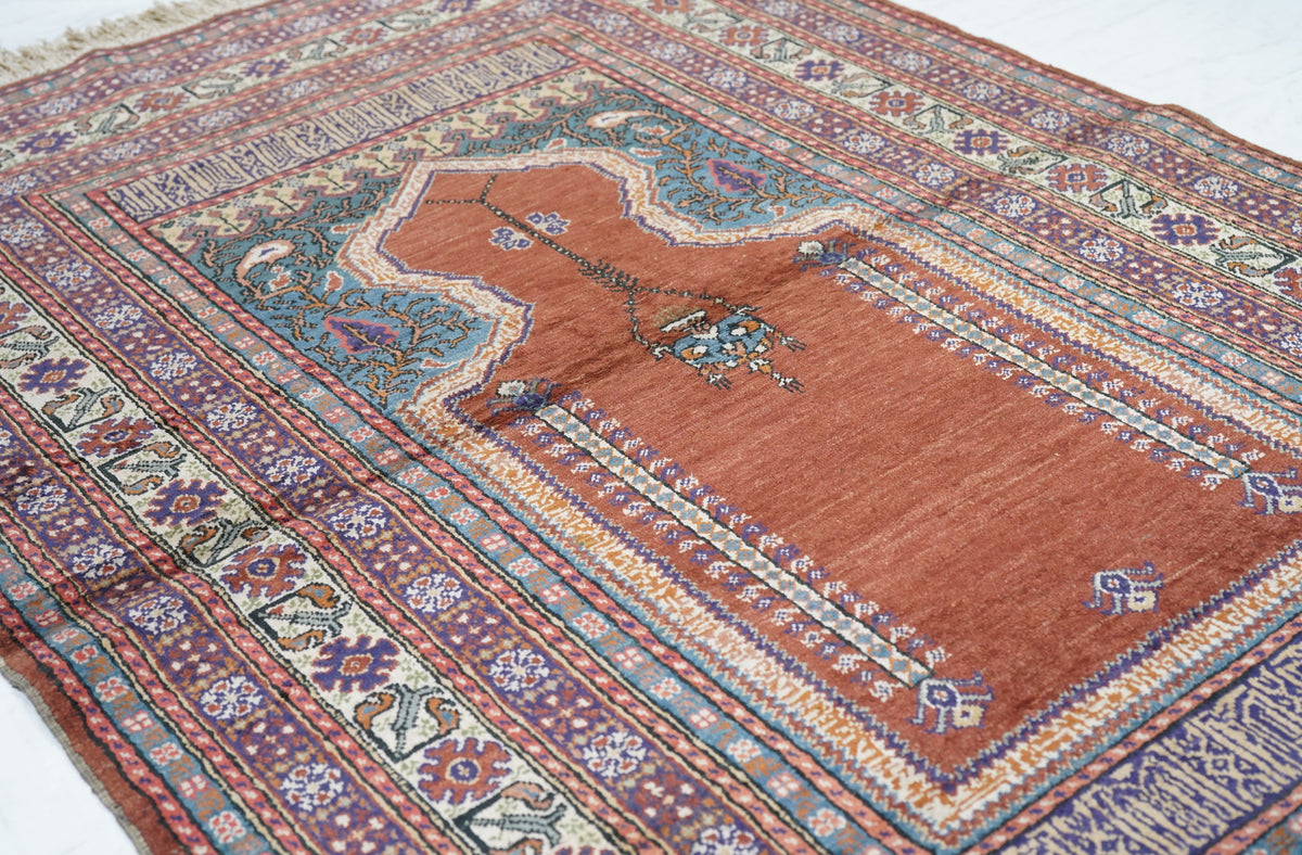 Vintage Turkish Rug 3'10'' x 5'9''