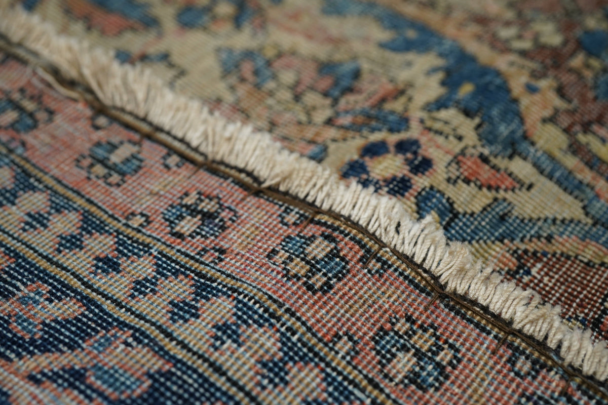 Antique Mohtasham Kashan Rug 4'6'' x 6'8''
