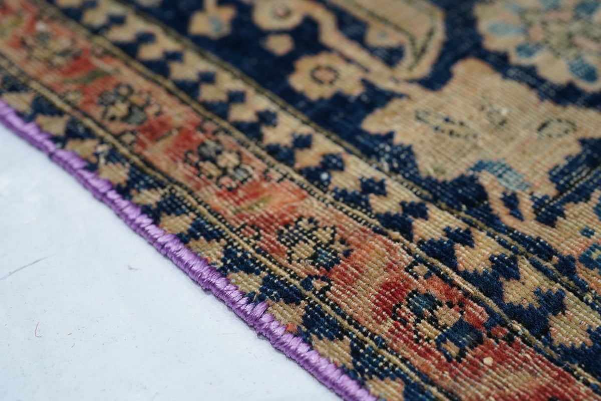 Antique Mohtasham Kashan Rug 4'6'' x 6'8''