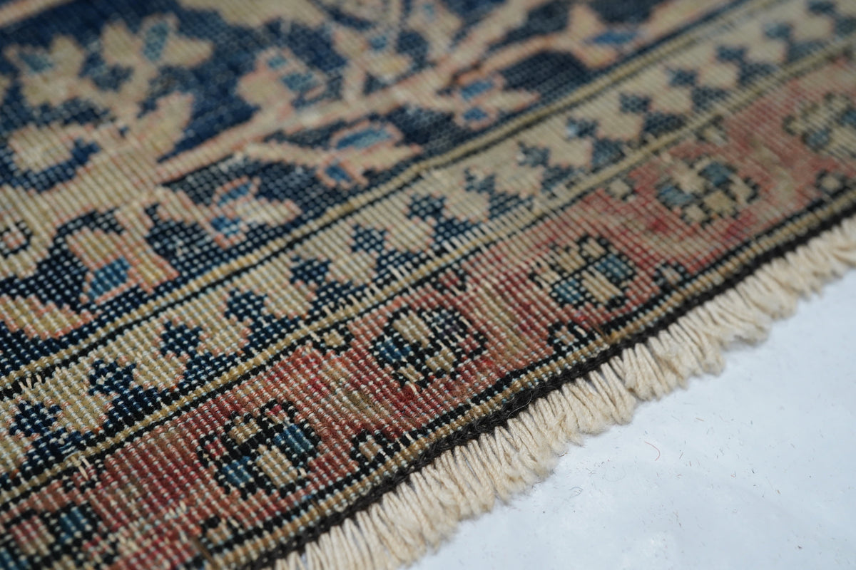 Antique Mohtasham Kashan Rug 4'6'' x 6'8''