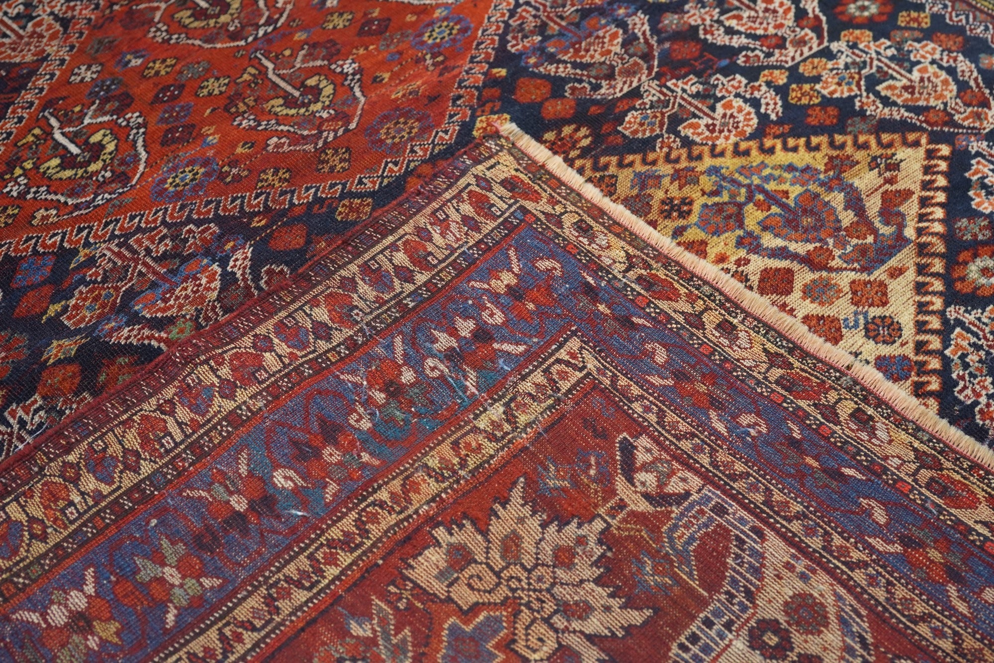 Antique Qashqai Rug 5'1" x 7' 1"