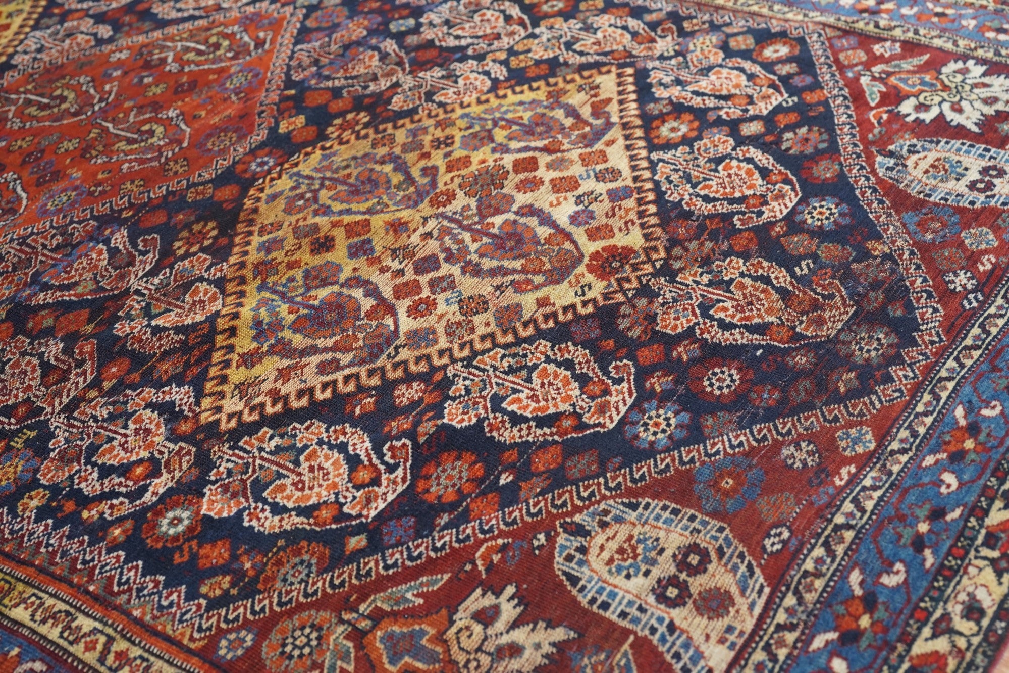Antique Qashqai Rug 5'1" x 7' 1"
