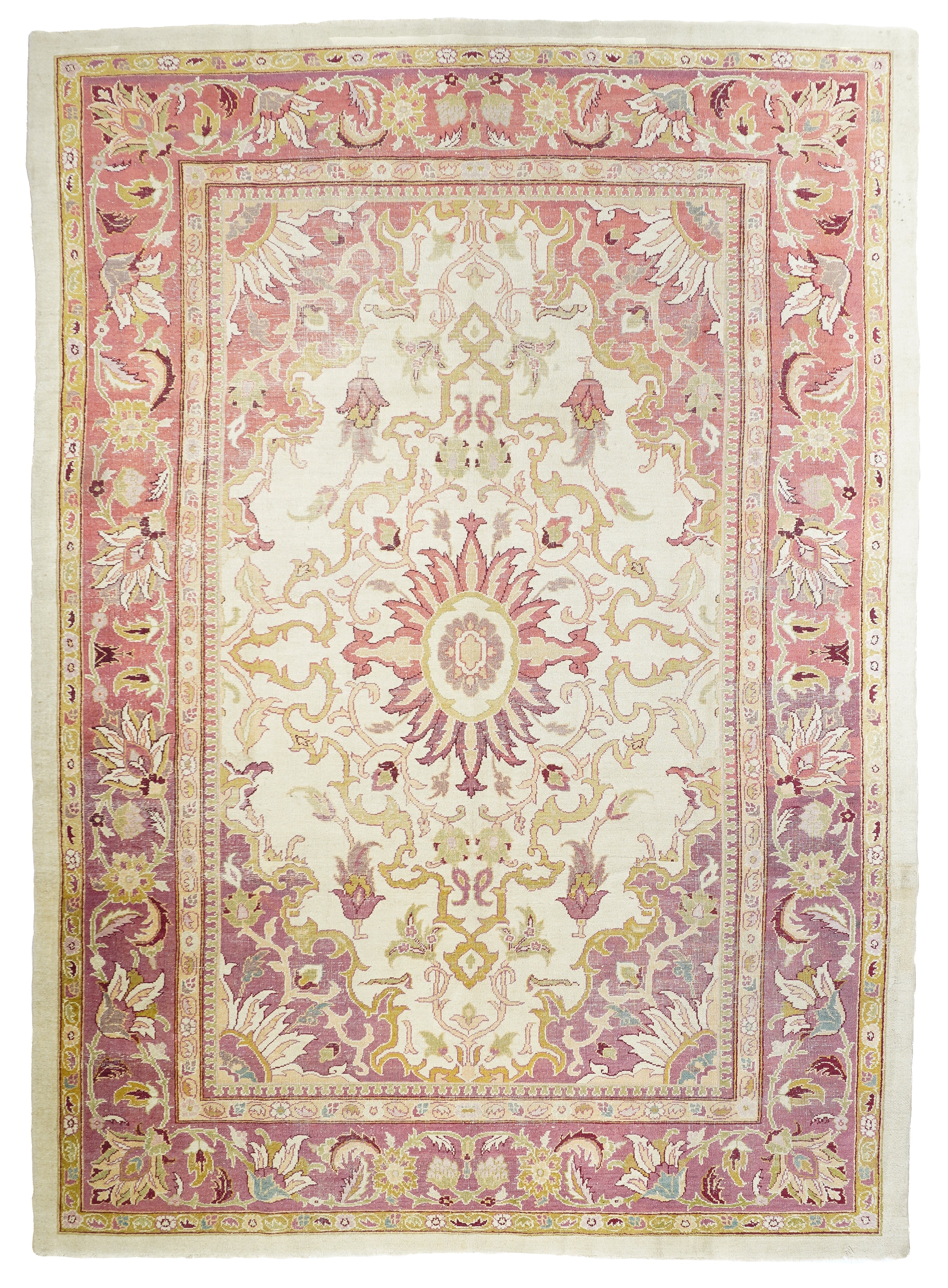Antique Amritsar Rug 7'11" x 11' 1"