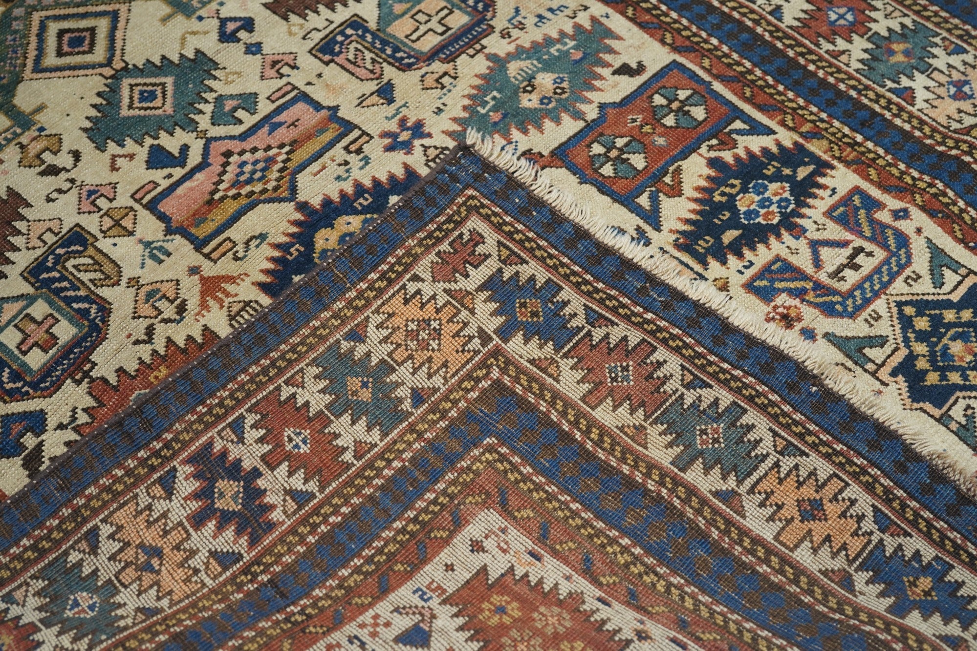 Antique Caucasian Zeikor Rug 4'0" x 5'5''