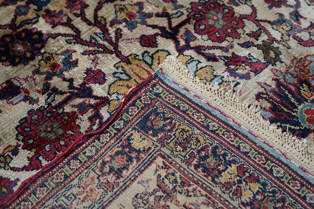 Antique Silk Rare Senneh Rug 4'9'' x 6'4''