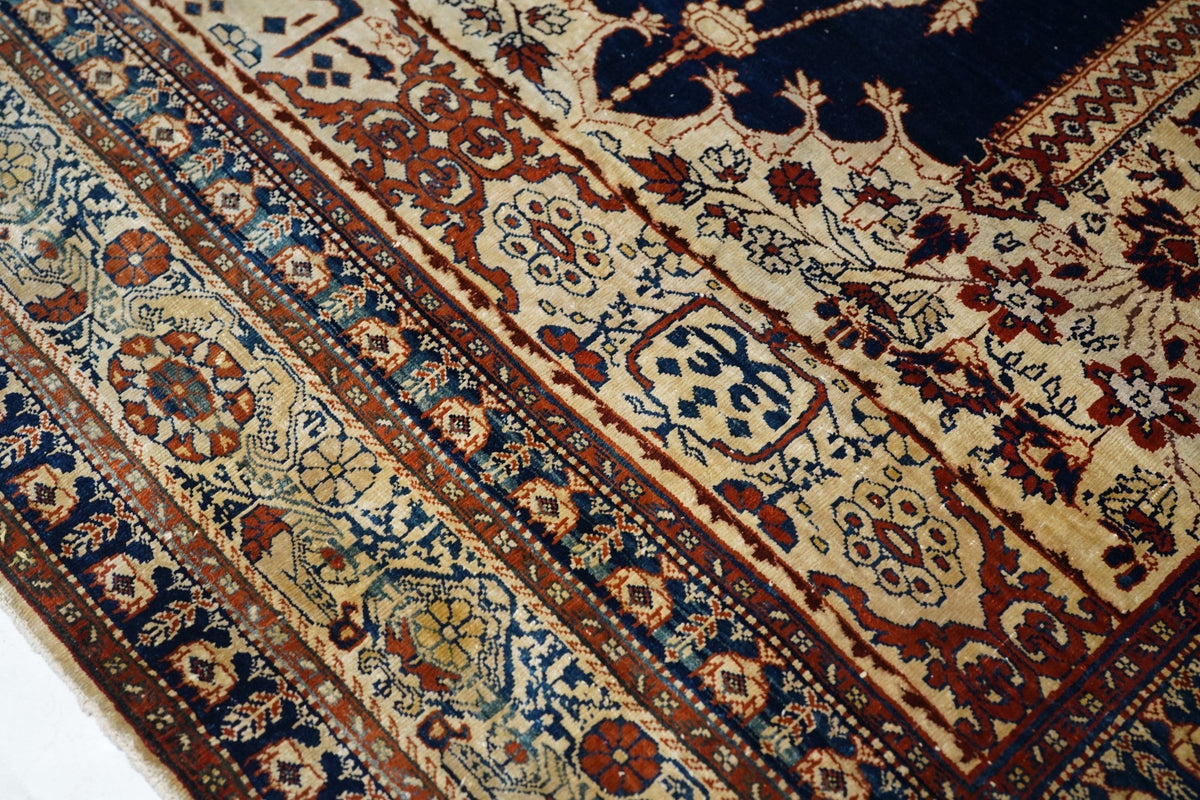 Antique Silk Rug 3'6'' x 13'9''