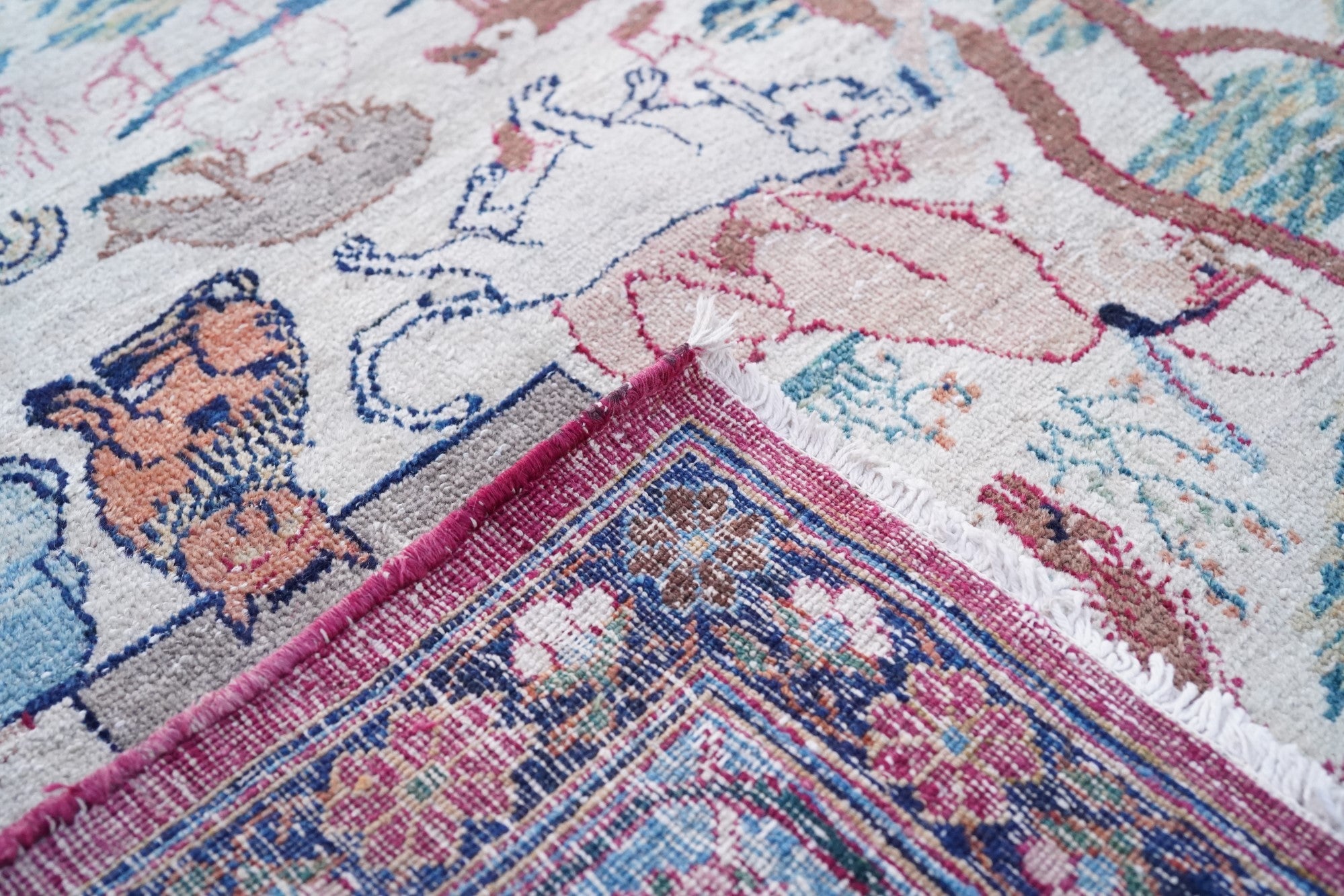 Antique Lavar Kerman Rug 21' x 29' 6'