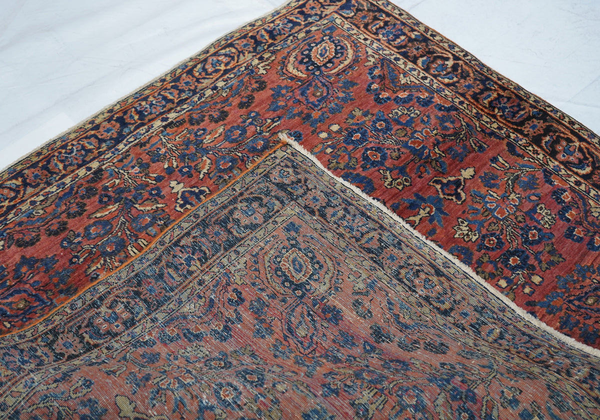 Antique Sarouk Rug 3'8'' x 4'1''