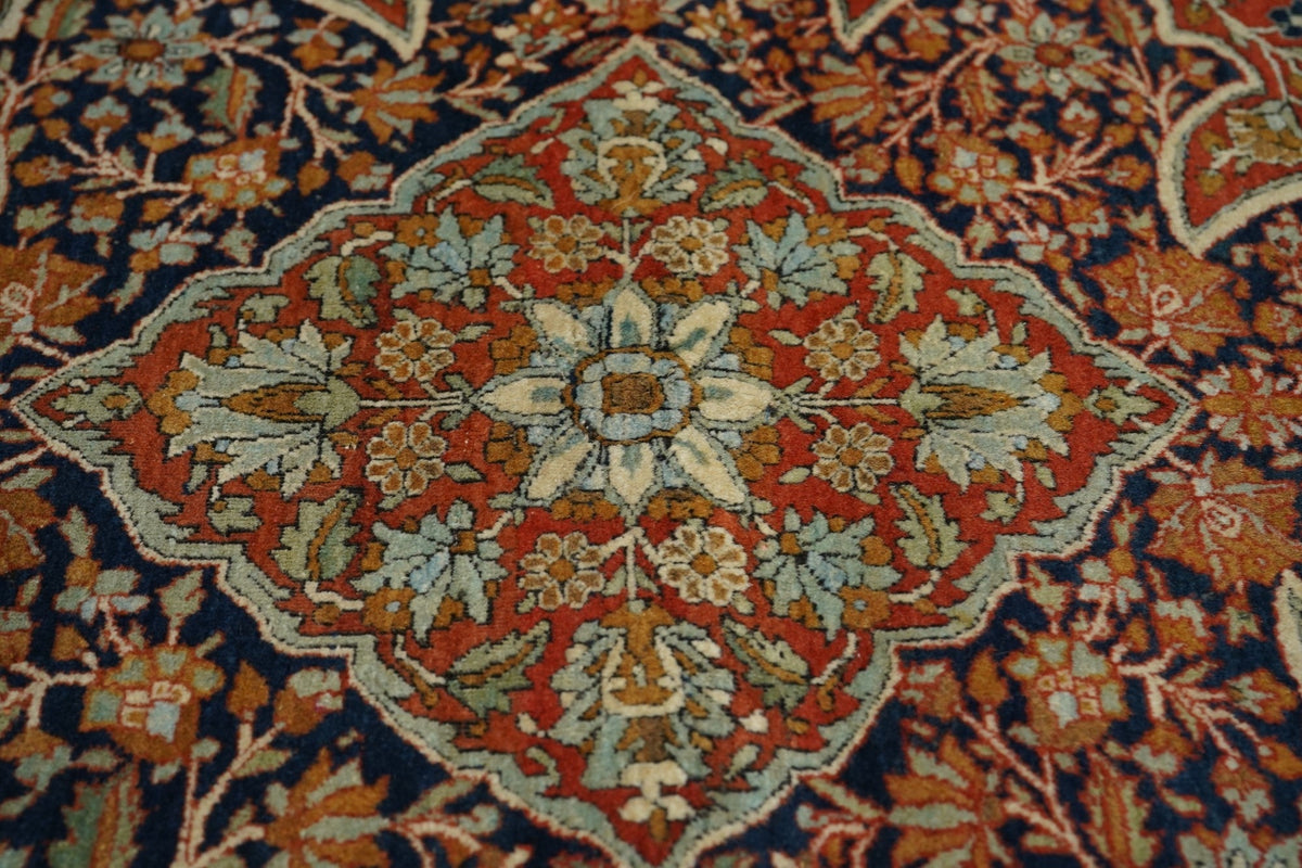 Antique Mohtasham Kashan Rug 4'4'' x 6'8''