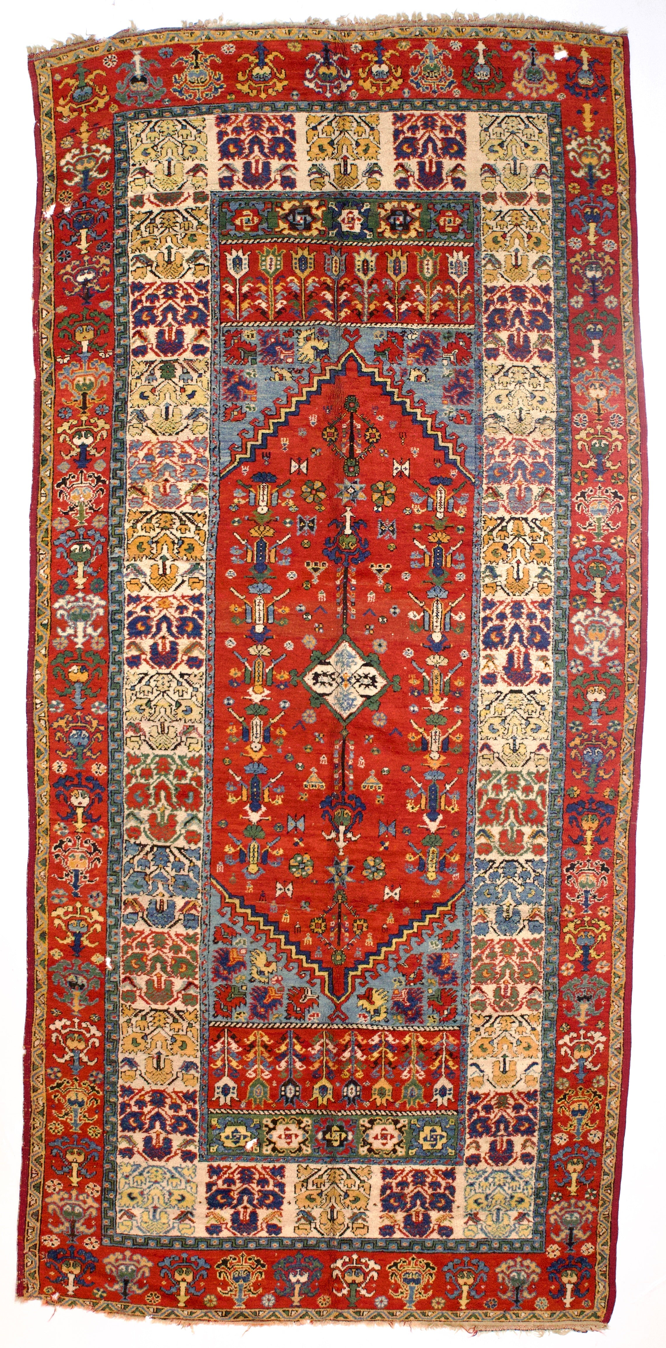 Antique Moroccan Wool Rug 6' 4'' x 13' 1''
