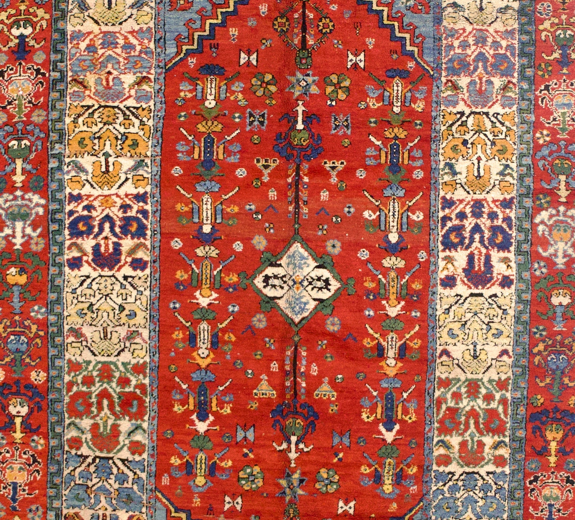 Antique Moroccan Wool Rug 6' 4'' x 13' 1''
