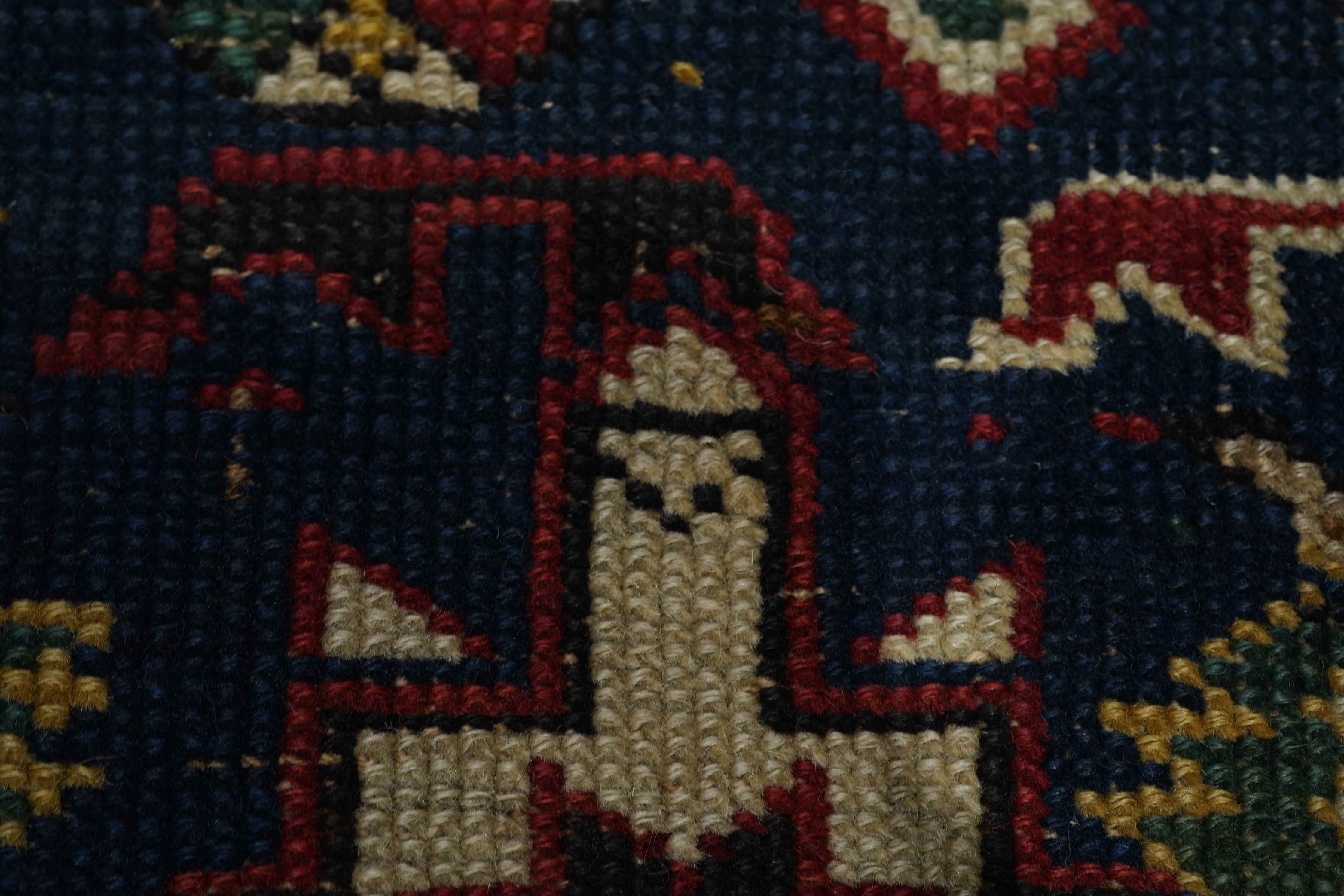 Antique Caucasian Kuba Rug 3'4'' x 4'8''