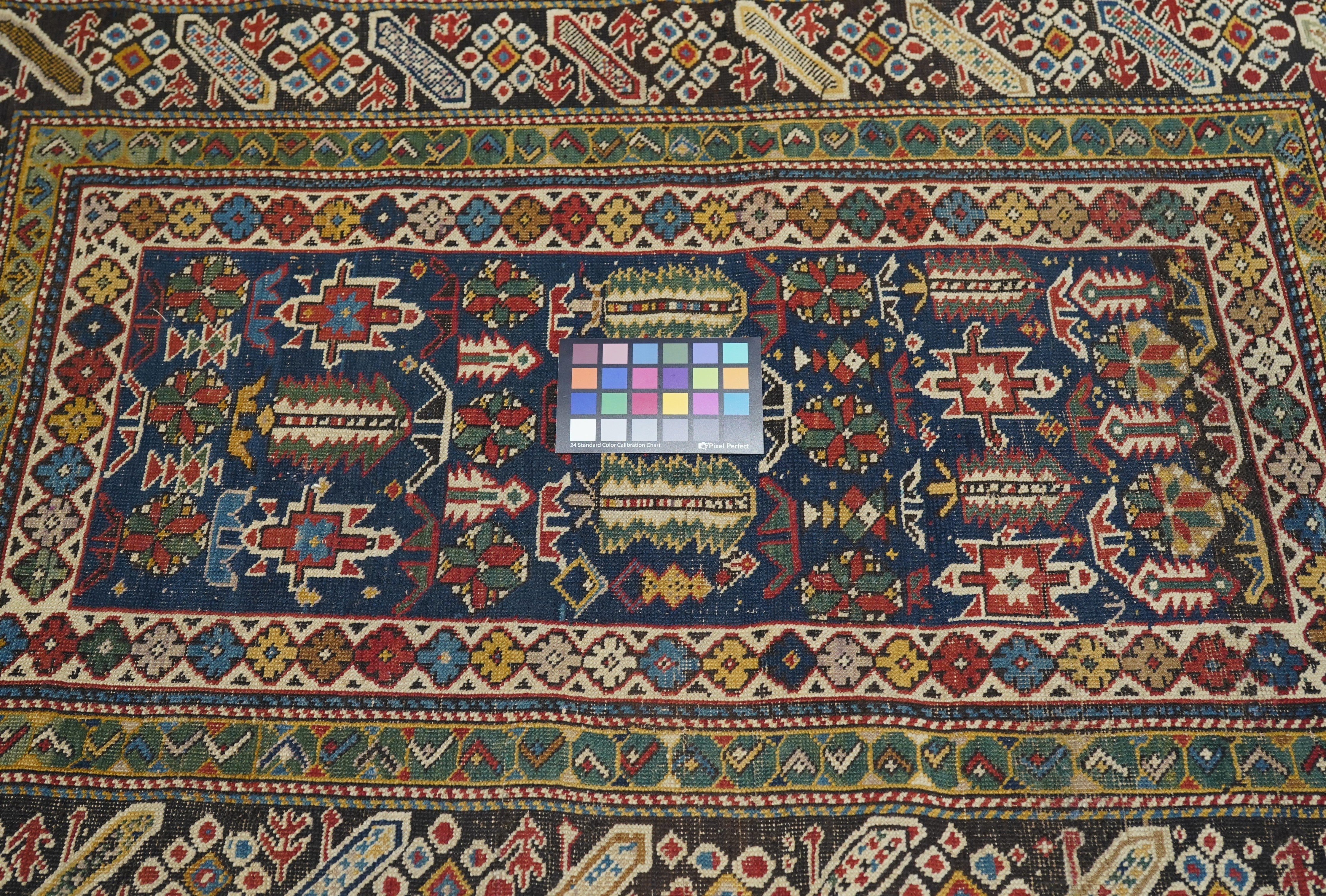 Antique Caucasian Kuba Rug 3'4'' x 4'8''